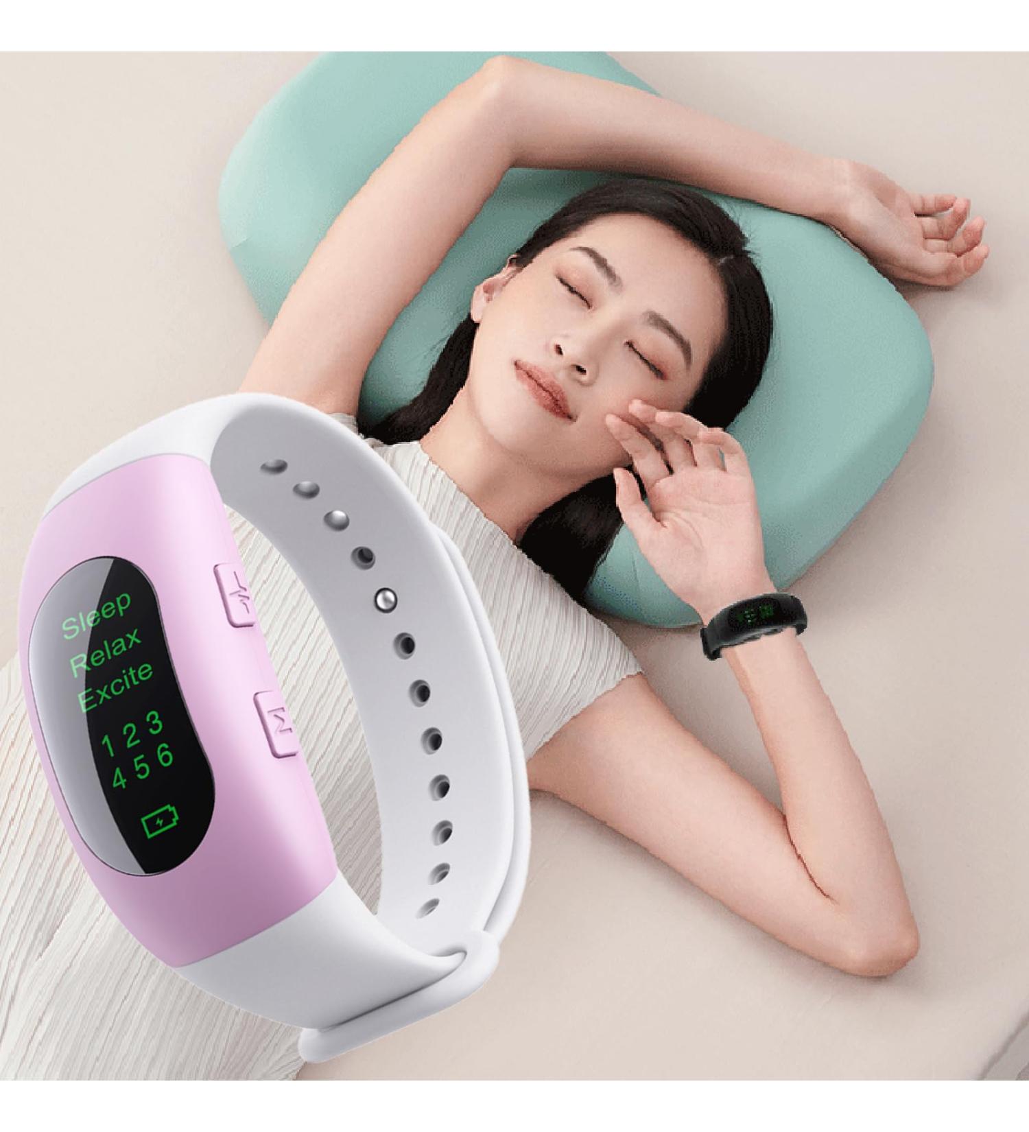 Sleep Aid Wristband Watch Device Microcurrent Holding Sleep Aid Instrument Sleep Aid Device Anxiety Insomnia Relief Items for Improve Sleep Fast Asleep Pink - Buy Online on SooperMarket.com