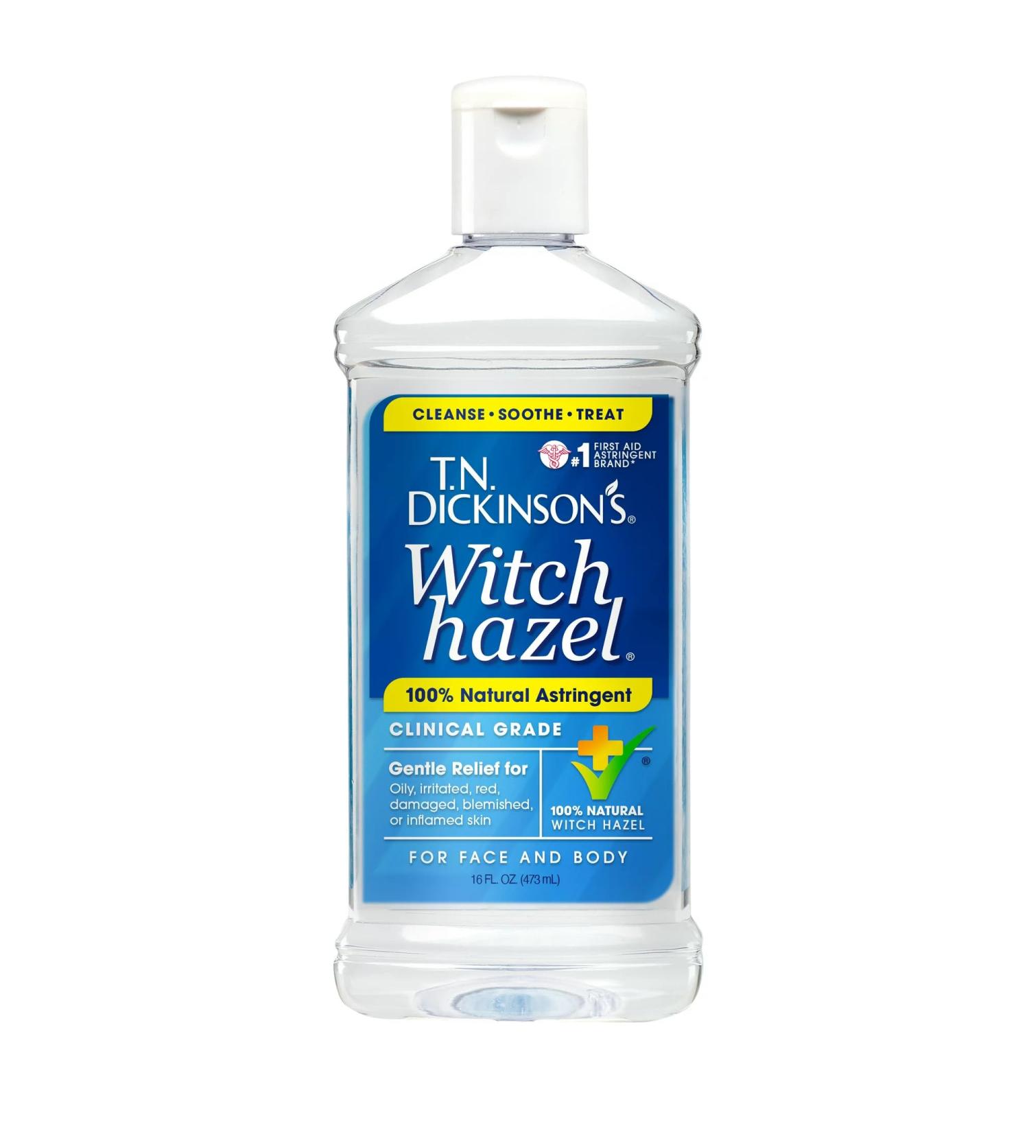 Buy TN Dickinson's Witch Hazel Natural Astringent 16 oz - Best Astringent for Skin Care | Fast International Shipping - Buy Online on SooperMarket.com
