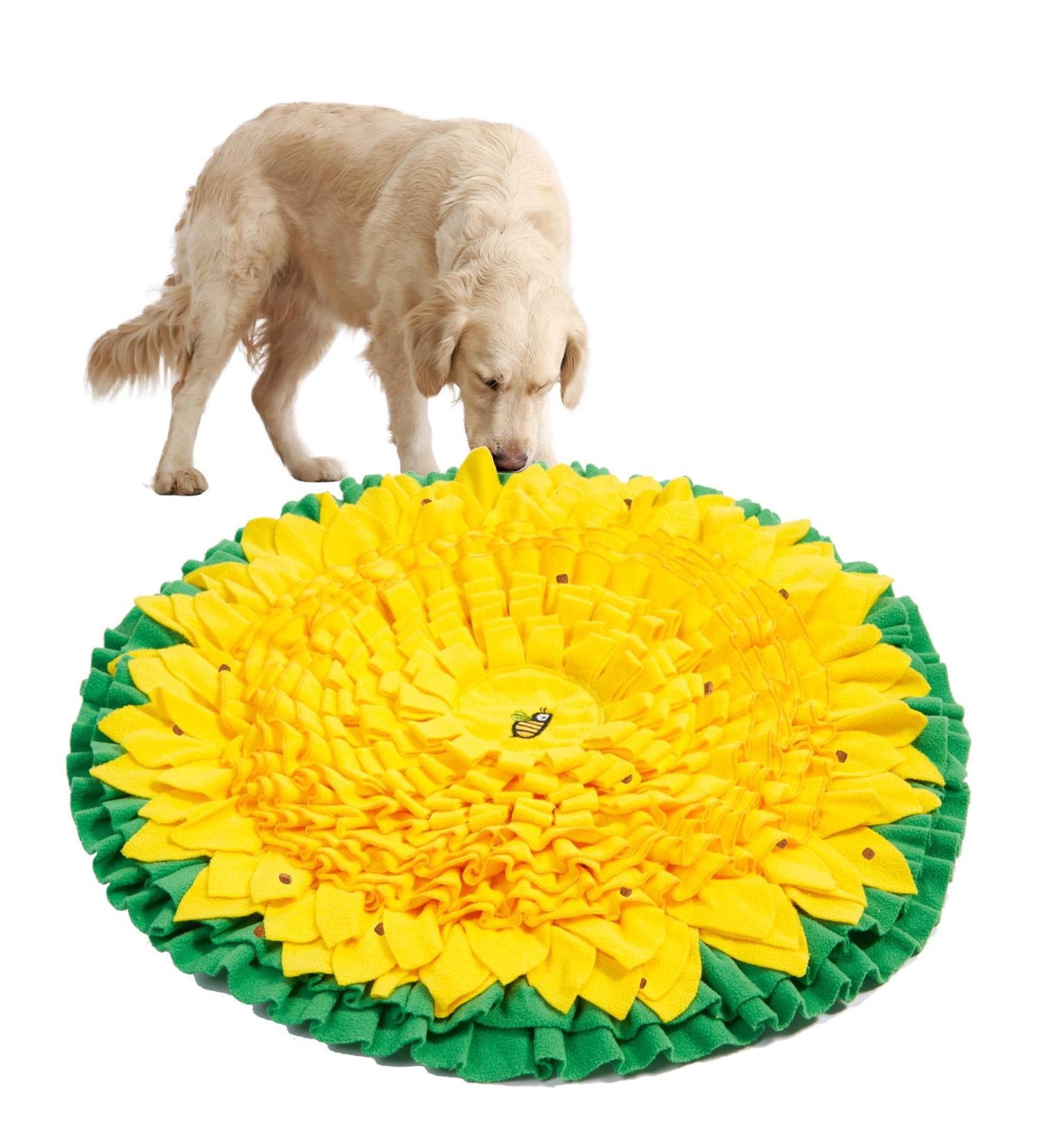 WYSWYG Snuffle Mat for Dogs Large Breed 26.4"*26.4" Dog Enrichment Toys for Puppies to Encourage Natural Foraging Skills Pet Snuffle Mat for Stress Relief and Slow Feeding - Buy Online on SooperMarket.com