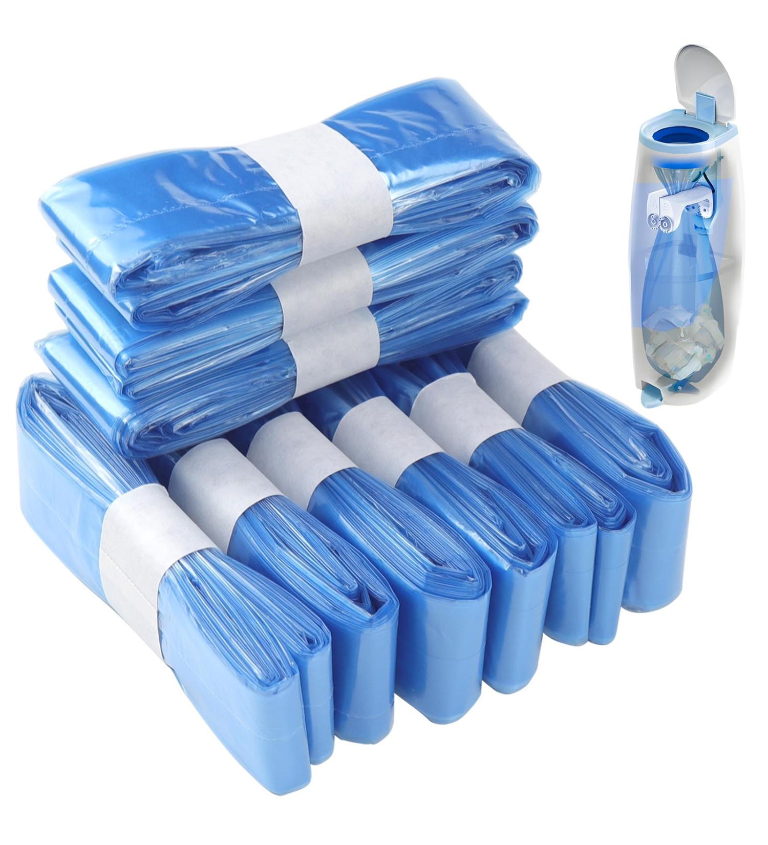 9 Pieces Diaper Pail Refill Film Packs - Compatible with Angelcare & Litter Licke | International Shipping - Buy Online on SooperMarket.com