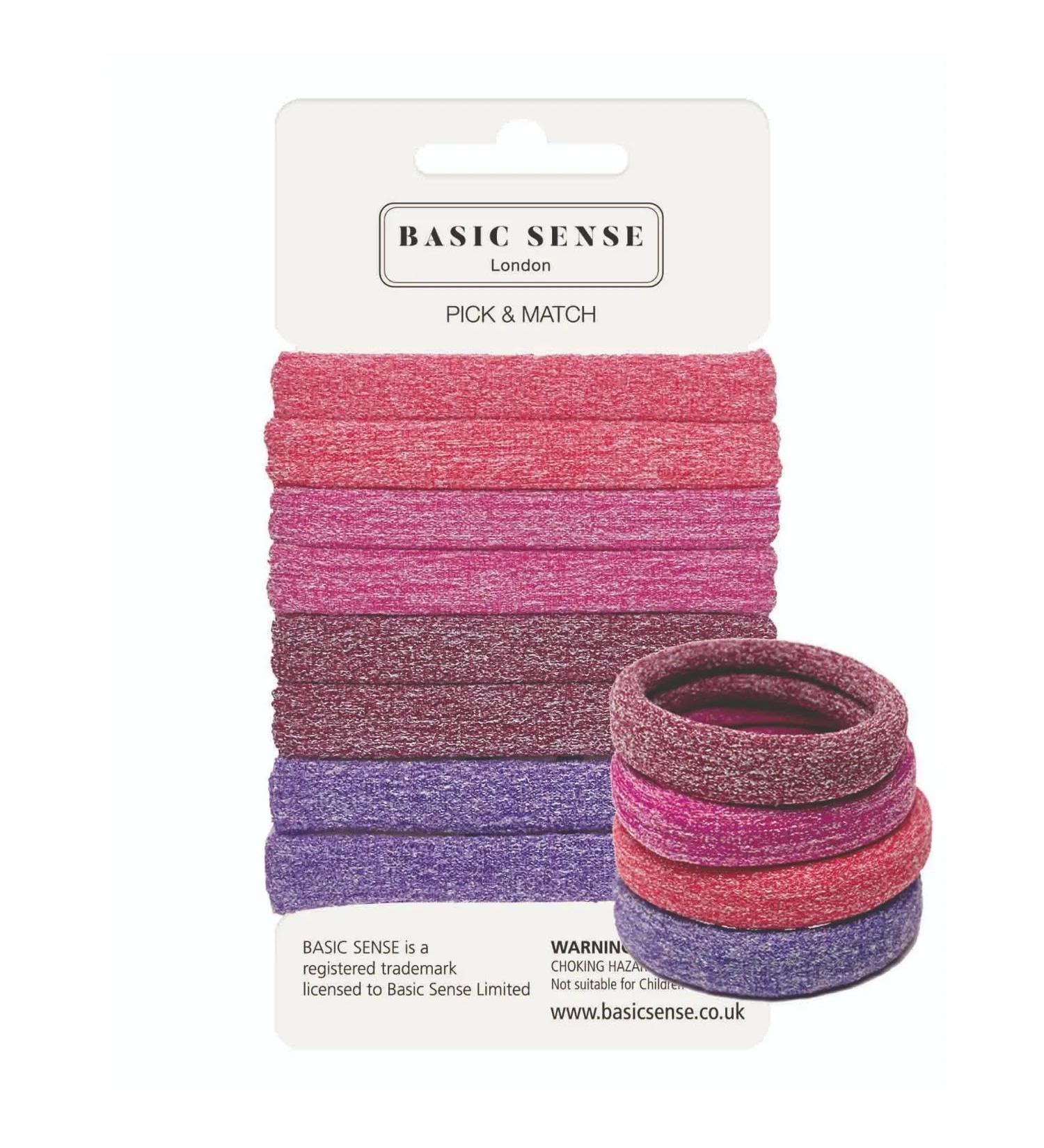 Basic Sense Gym Hair Ties - Unique Soft Jersey Bobbles Strong Hold Seamless Elastics Metal-Free for Active Lifestyles Pink - Buy Online on SooperMarket.com