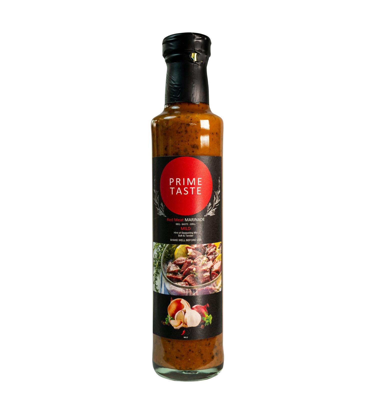 Defence Prime Taste - Rich BBQ Red Meat Marinade Sauce - Lamb/Beef Meat or Vegetables - Vegetarian Sauce - Fresh Ingredients - 250g Barbecue 250 g (Pack of 1) - Buy Online on SooperMarket.com