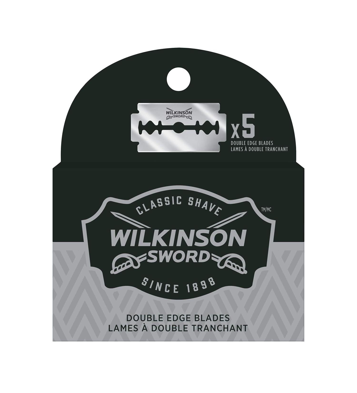 Wilkinson Sword Double Edge Razor Blades Refills - 5 Count | Premium Shaving Supplies for a Smooth Finish | International Shipping Available - Buy Online on SooperMarket.com
