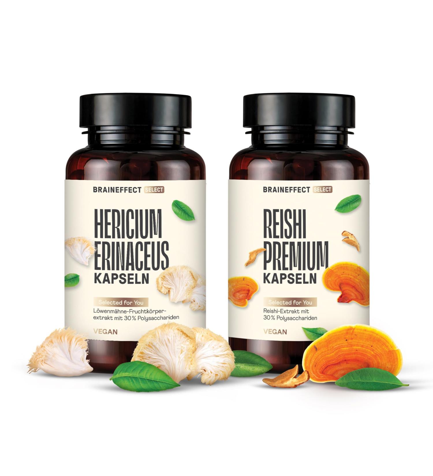 Premium Lion's Mane & Reishi Mushroom Capsules - 360 Count Complex for Enhanced Wellness | International Shipping - Buy Online on SooperMarket.com