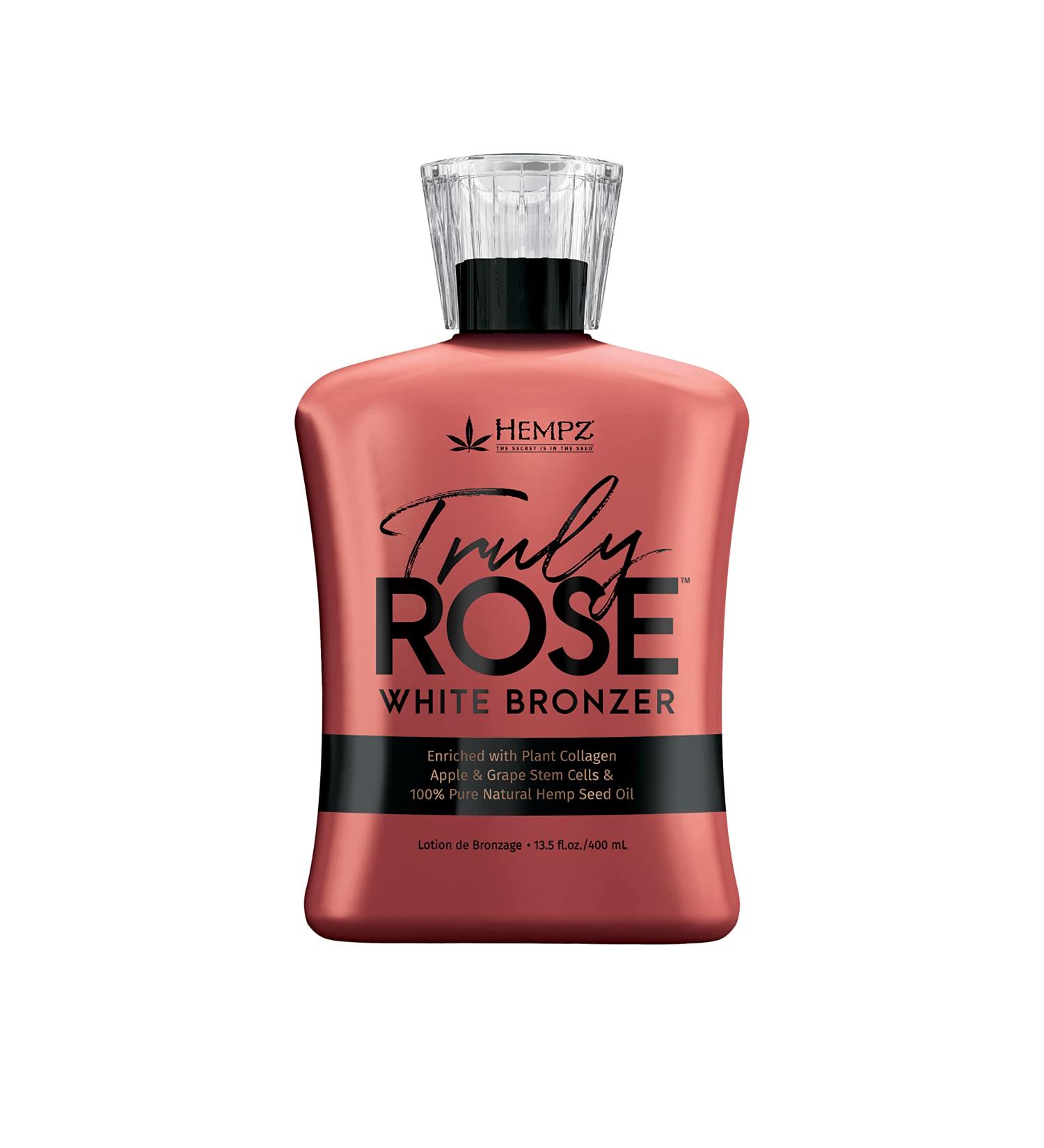 Hempz Truly Rose White Bronzer - Herbal Moisturizing Self Tanning Lotion | 13.5 Fl Oz - Buy Online on SooperMarket.com