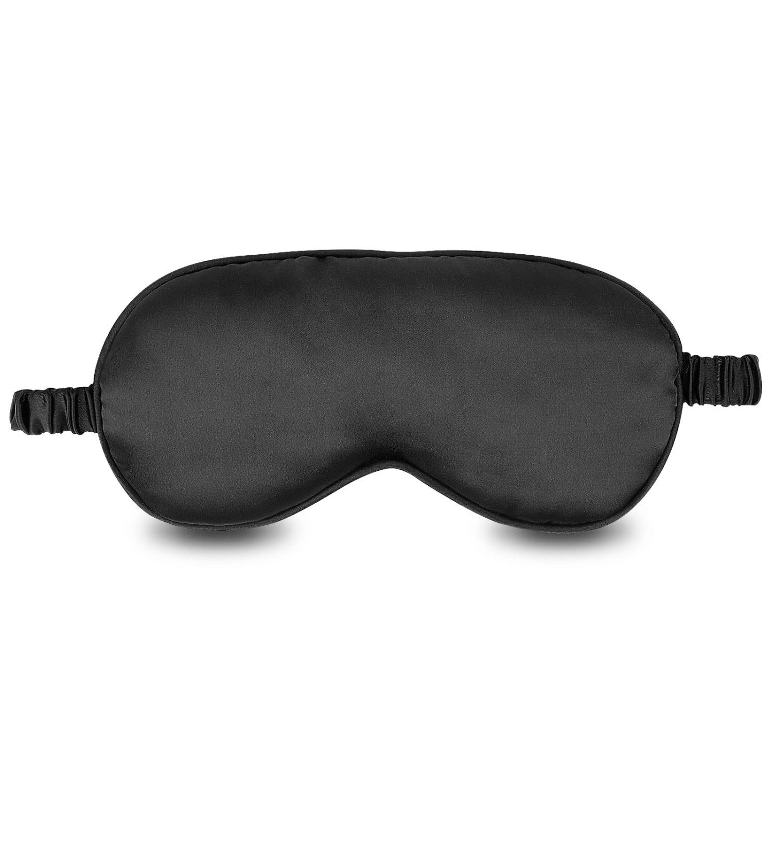 Silk Sleep Mask Eye Cover for Women and Men - Soft Satin Blindfold for Comfortable Sleep and Travel - Buy Online on SooperMarket.com