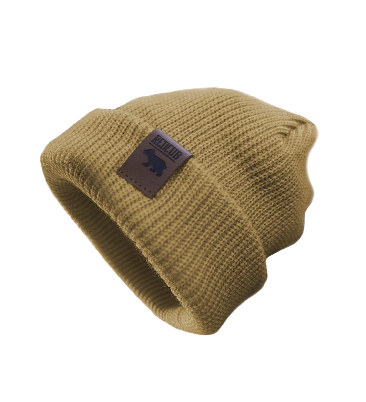RED CUB Toddler Baby Beanie | Unisex Acrylic Knit Winter Hat | Mustard Yellow 12-36 Months - Buy Online on SooperMarket.com
