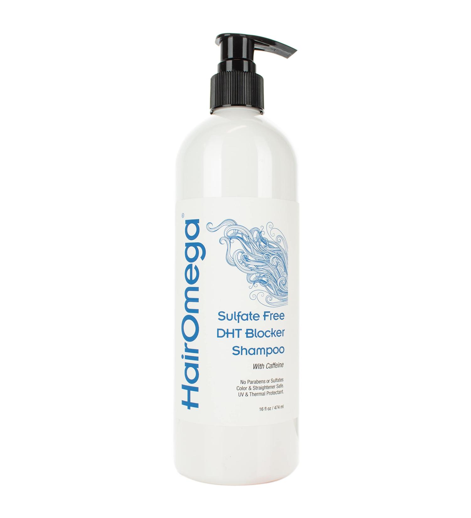 DrFormulas HairOmega DHT Blocker Shampoo - Sulfate Free with Moroccan Argan Oil Tea Tree Oil & Caffeine for Hair Growth - 16 oz - International Shipping Available - Buy Online on SooperMarket.com