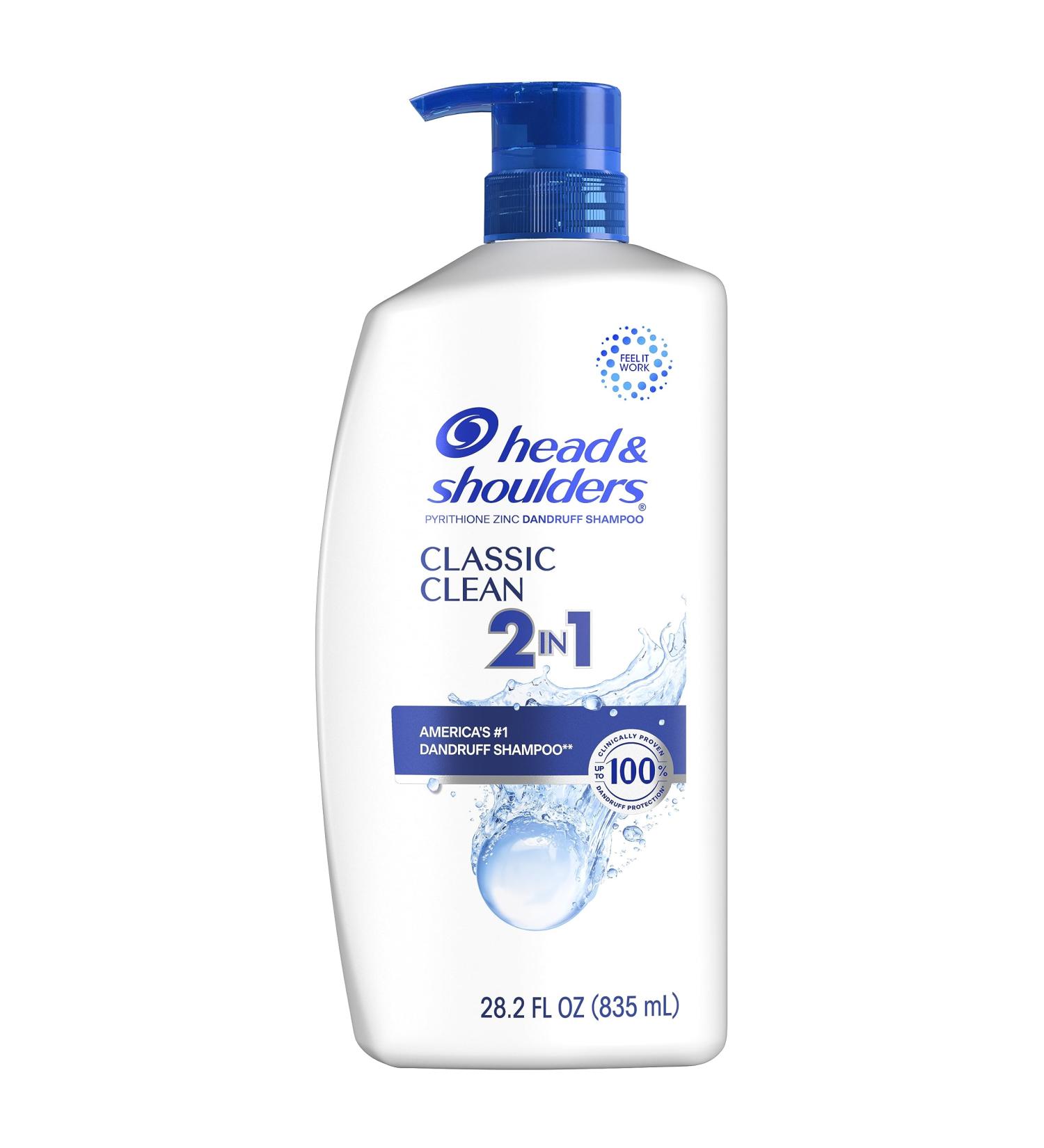Buy Head and Shoulders 2-in-1 Dandruff Shampoo & Conditioner - Anti-Dandruff Treatment Classic Clean Paraben-Free 28.2 oz - Fast International Shipping - Buy Online on SooperMarket.com