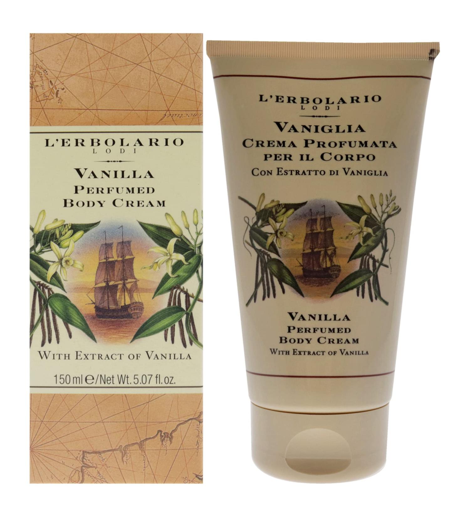 LErbolario Vanilla Perfumed Body Cream for Unisex - 5.07 oz | Premium International Shipping - Buy Online on SooperMarket.com