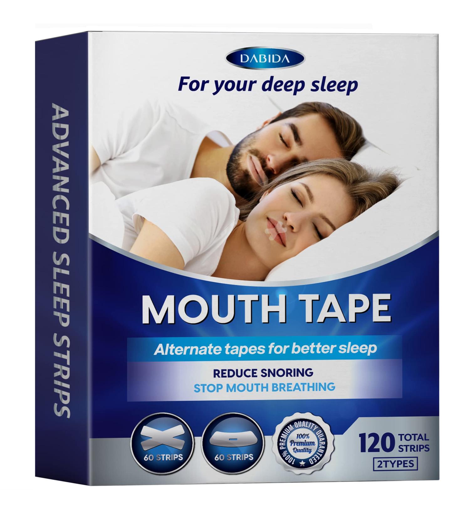 120 PCs Advanced Mouth Tape for Snoring and Better Sleep by DABIDA - 2 Types - Buy Online on SooperMarket.com