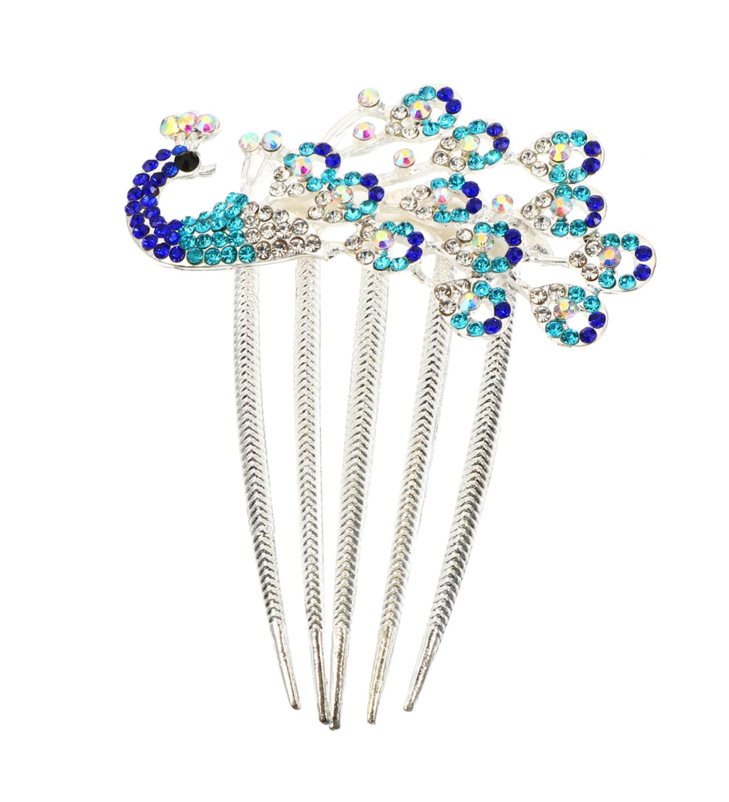MUSISALY Diamond Phoenix Hair Comb Bride Hair Clip Rhinestone Barrette Comb Flower Girl Hair Clip Hair Combs for Women Bridal Headpieces for Wedding Flower Girl Barrette Wedding Hair Alloy - Buy Online on SooperMarket.com