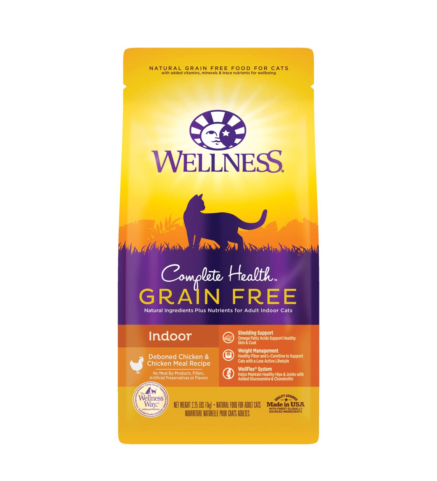 Wellness Complete Health Grain-Free Indoor Chicken Dry Cat Food - 2.25 lb Bag - Buy Online on SooperMarket.com