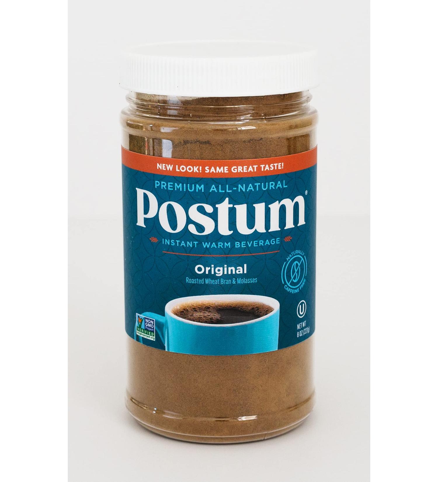 Postum Wheat Bran & Molasses Coffee Substitute - 8oz | Natural Blend Caffeine-Free Coffee Alternative for Breakfast | Tasty, Rich, and Healthy - Gourmet Pantry Pack | Original Flavor - 1 Pack - Buy Online on SooperMarket.com