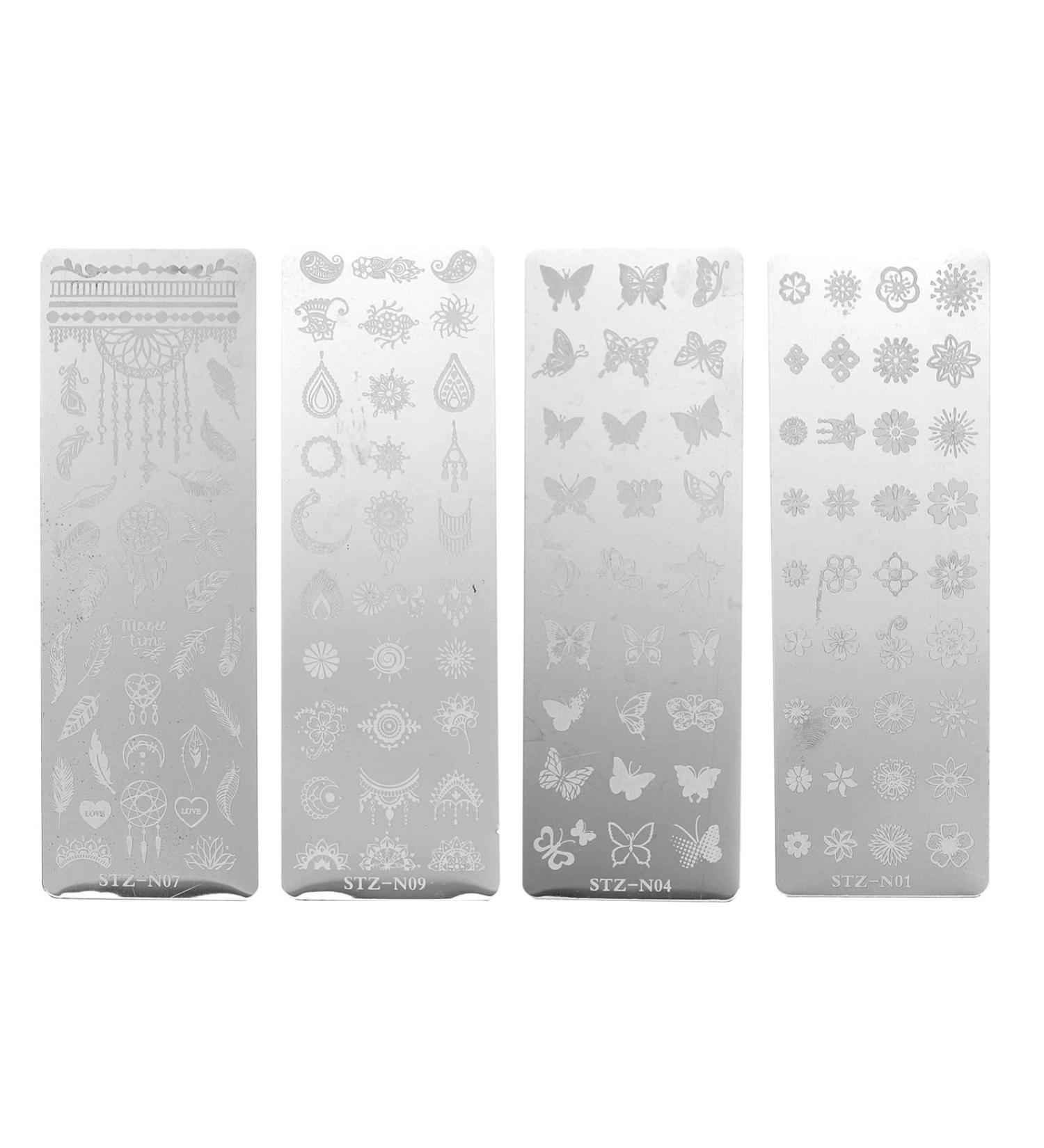 Beaupretty 4 Leaves Nail Stamp Board - Vintage Nail Art Stamps & Templates for Stunning Manicures | International Shipping Available - Buy Online on SooperMarket.com