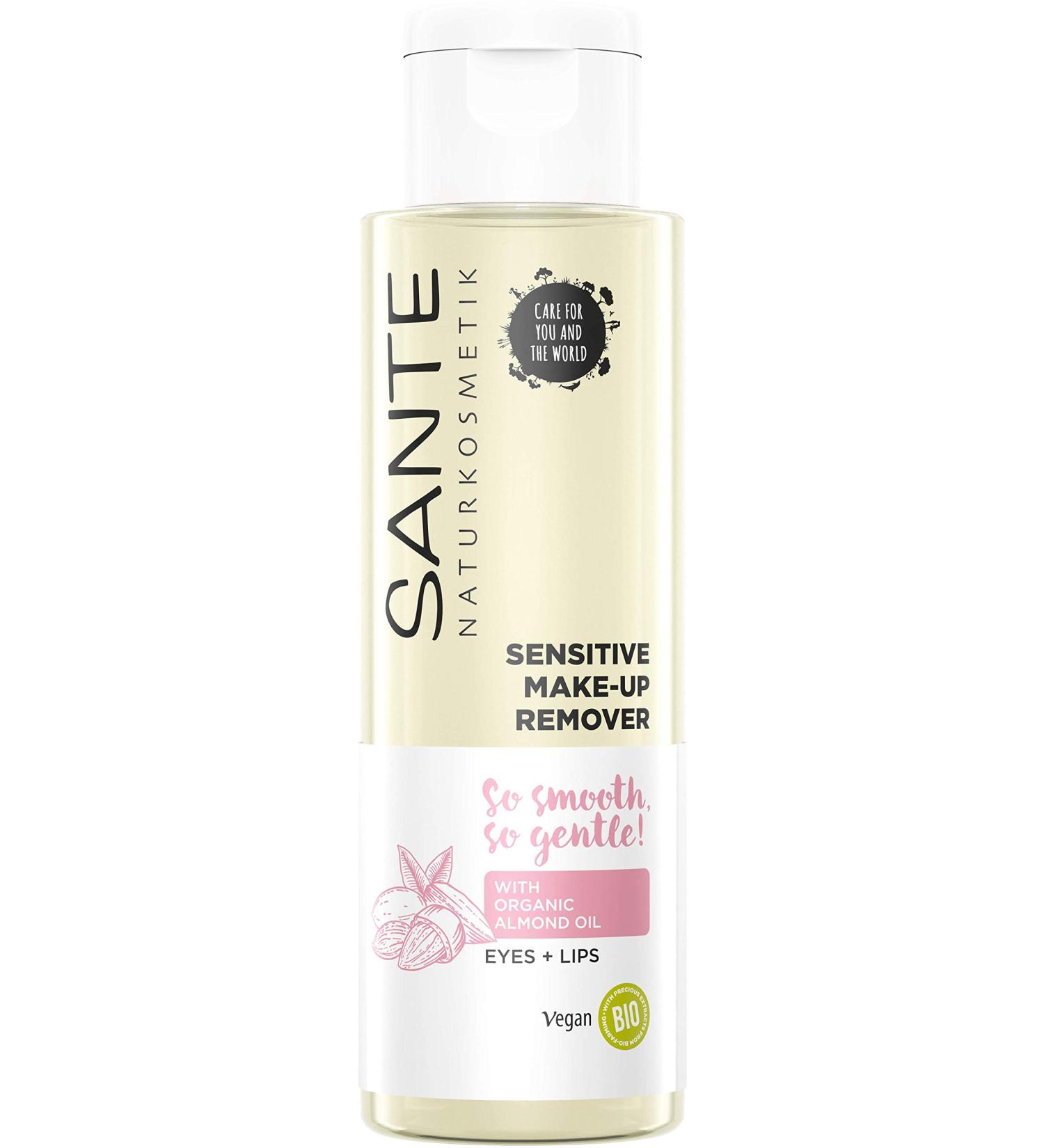 Natural Sensitive Makeup Remover | Sante Bio Vegan Formula for Eyes & Lips | 110ml Waterproof & Gentle for Sensitive Skin - Buy Online on SooperMarket.com