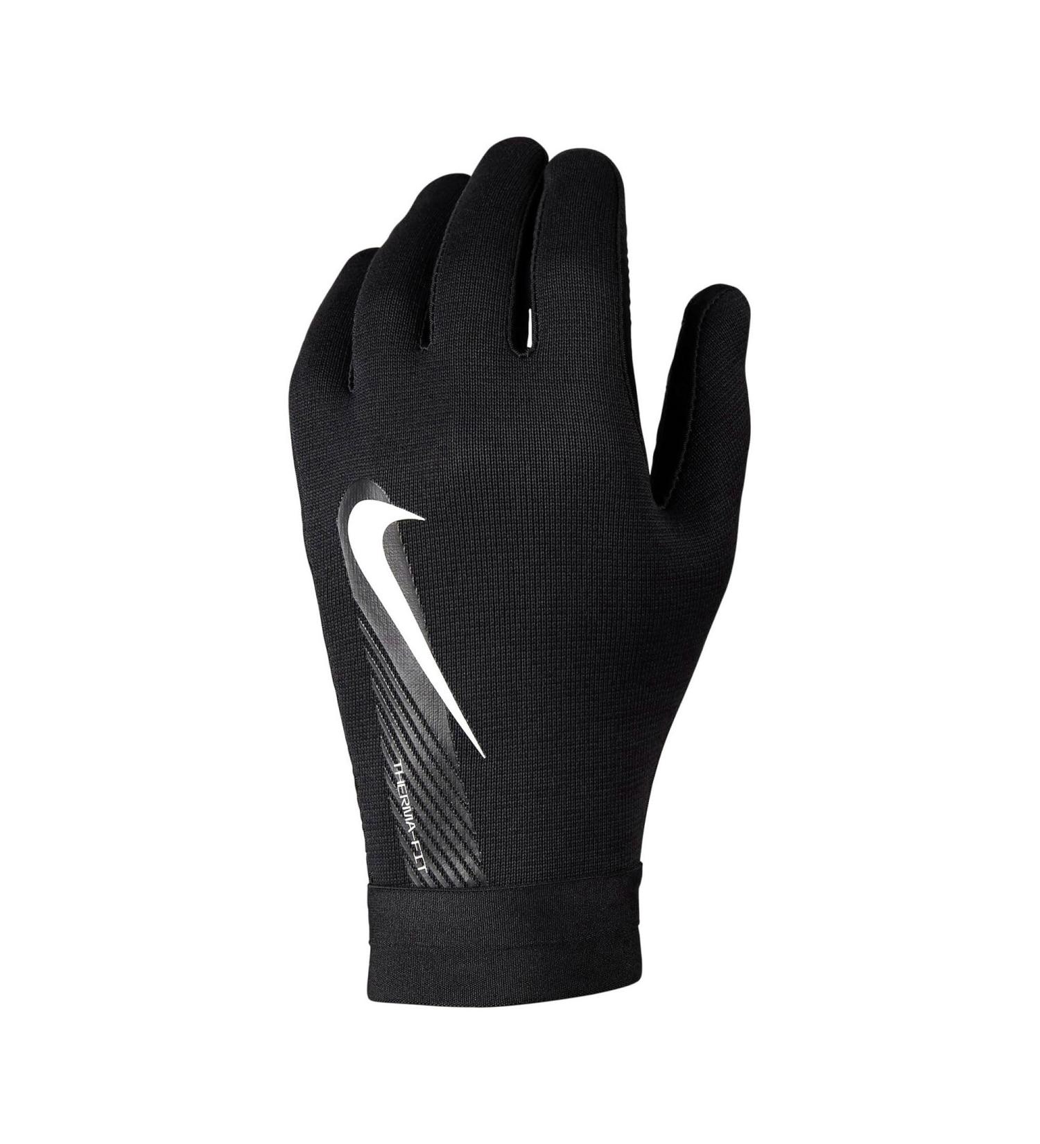 Nike Academy Therma-fit Soccer Gloves XL Black/Black/White