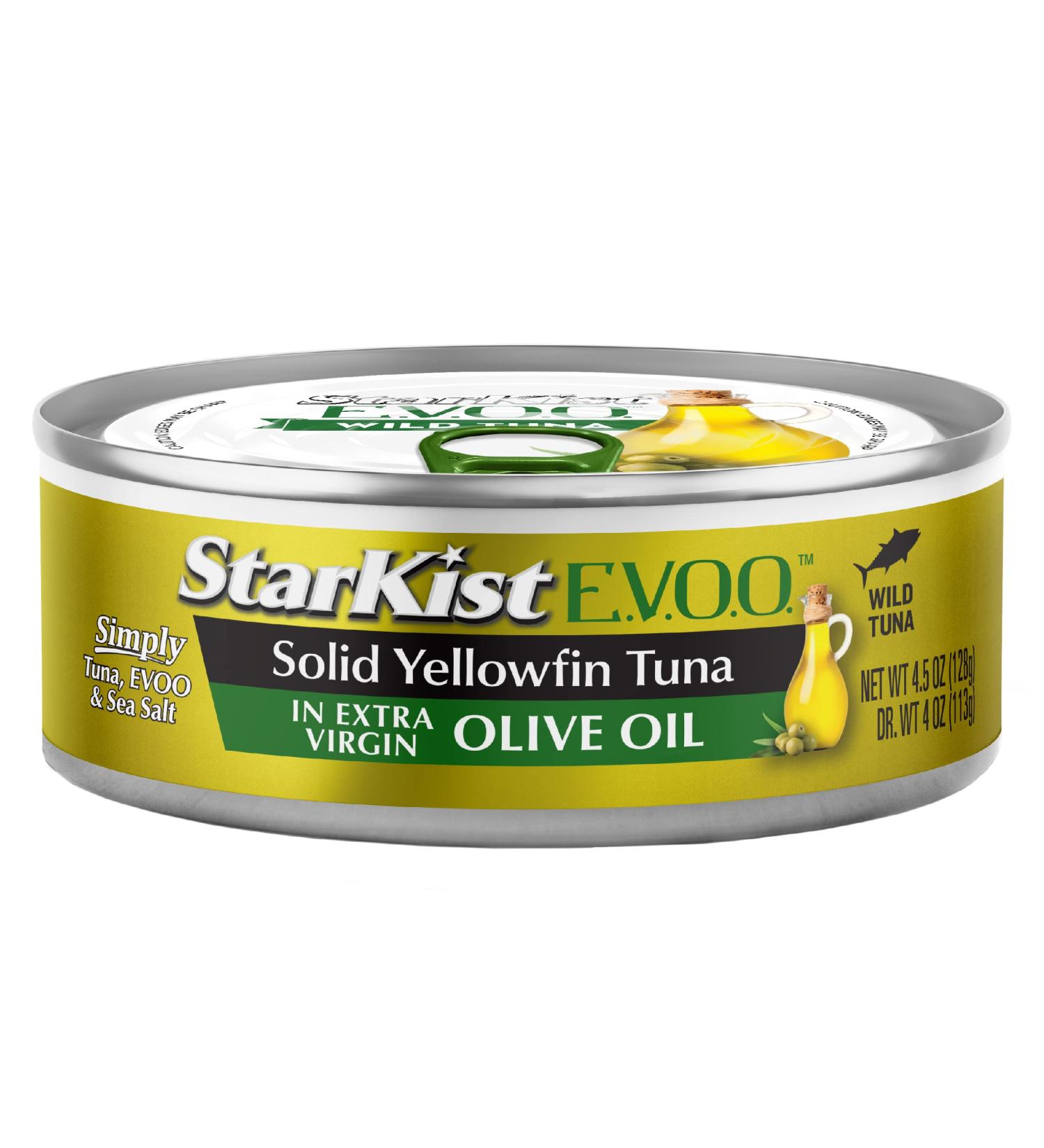 StarKist E.V.O.O. Yellowfin Tuna in Olive Oil 4.5 oz Can - Pack of 12 - Buy Online on SooperMarket.com