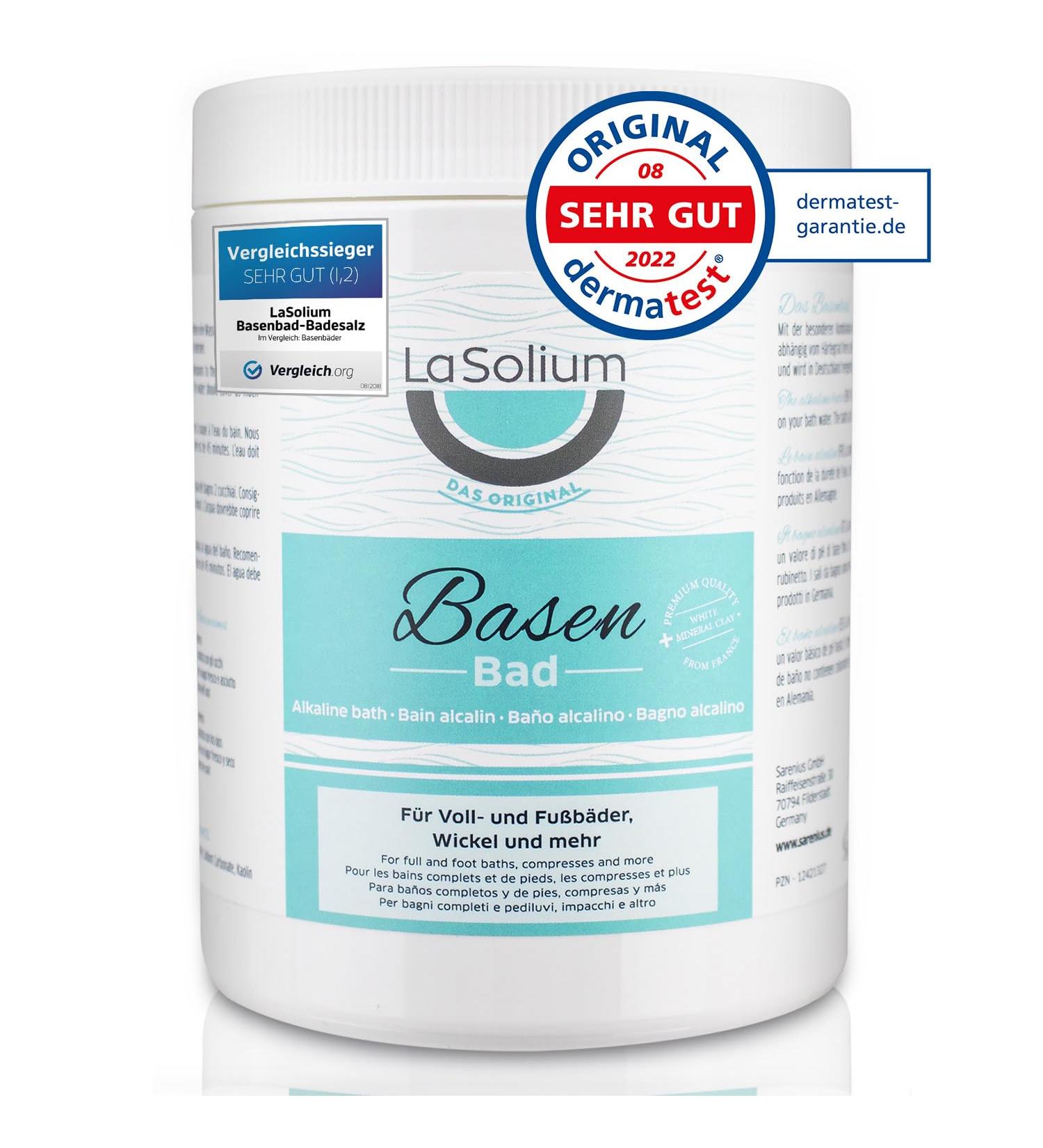 LaSolium Alkaline Bath Salt - 650g for Deacidification | DERMATEST Very Good | International Shipping - Buy Online on SooperMarket.com