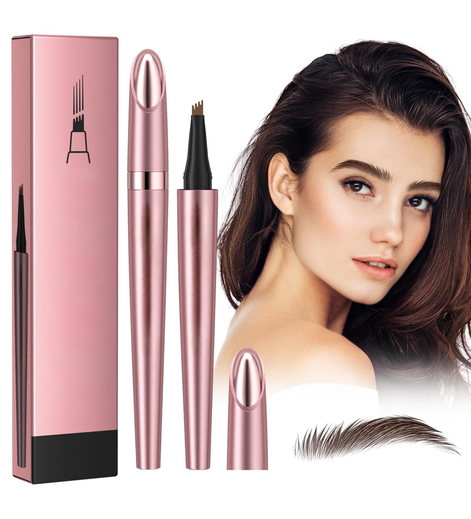 Microblading Eyebrow Pencil Kaluofan Microblading Eyebrow Pen Eyebrow Pencil Microblading Long-lasting Waterproof Creat Natural and Unique Makeup Look(Dark Brown) - Buy Online on SooperMarket.com