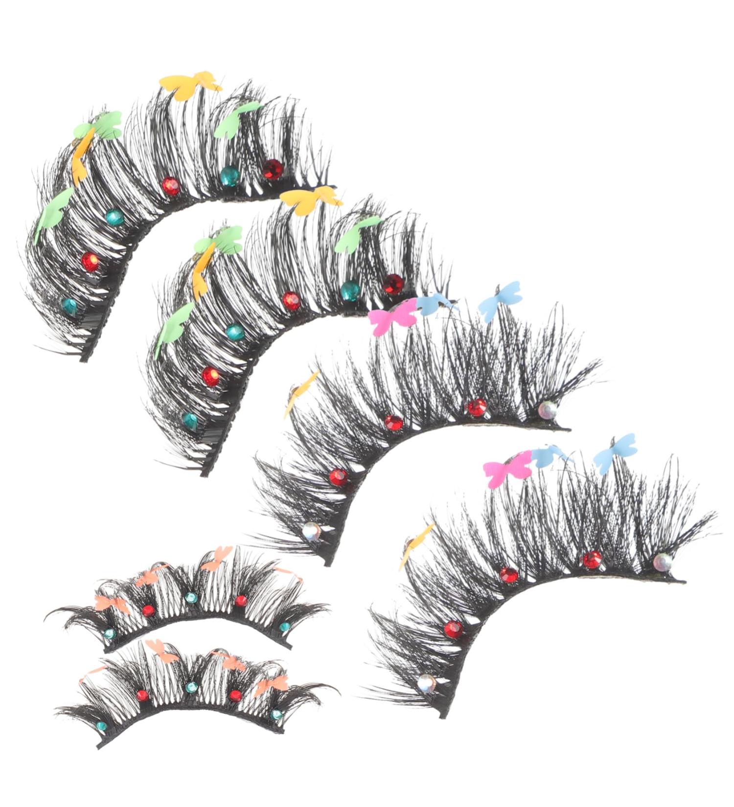 Didiseaon Short False Eyelashes 3 Pairs Halloween Decor False Lashes Fake Eyelashes Makeup Supplies Wispy Eyelashes Makeup Tools for Women Fake Lashes Natural Slim Chemical Fiber Set - Buy Online on SooperMarket.com