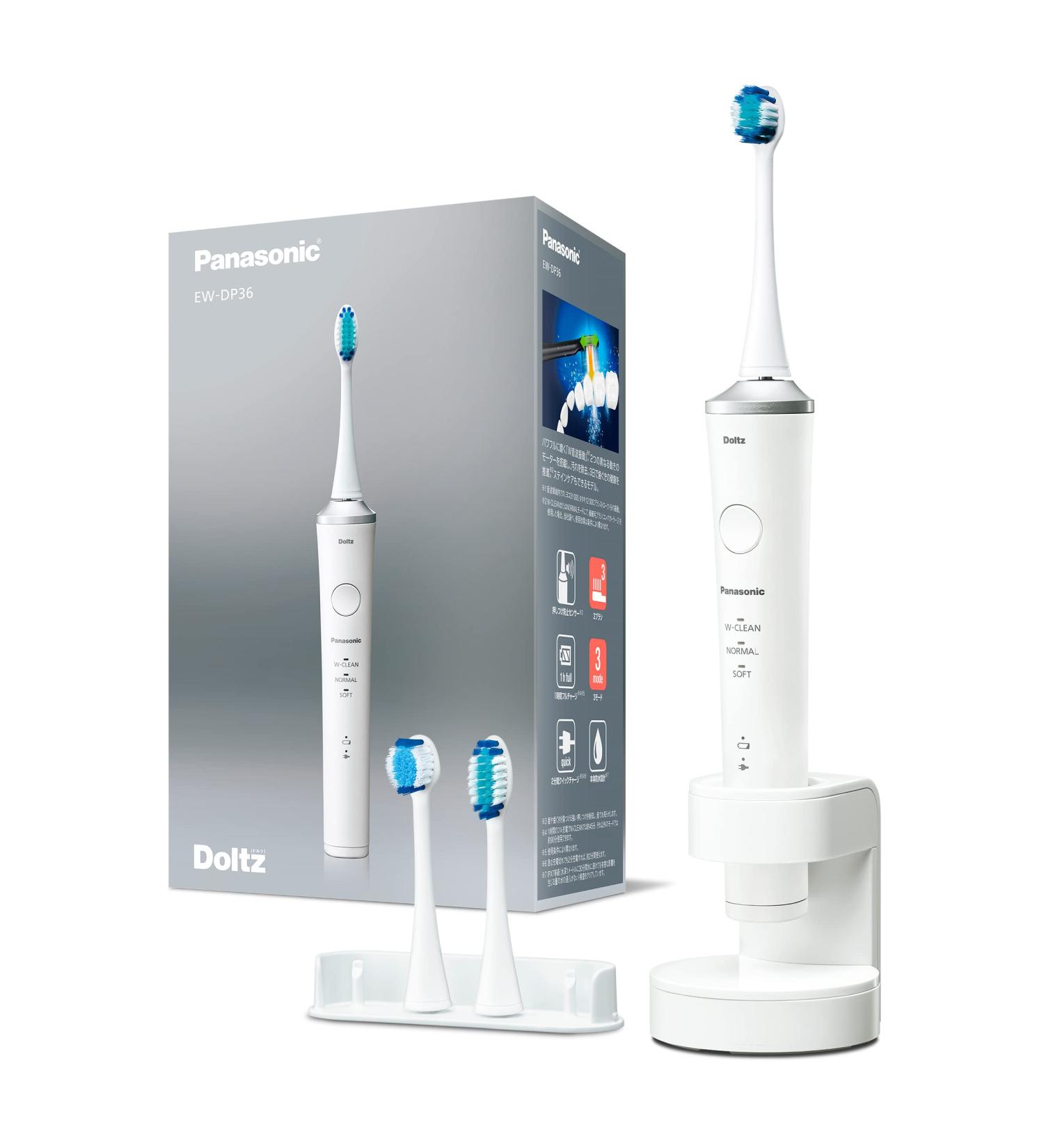 Panasonic EW-DP36 Doltz High Grade Electric Toothbrush - 3 Modes & Bluetooth Technology (White) - Buy Online on SooperMarket.com