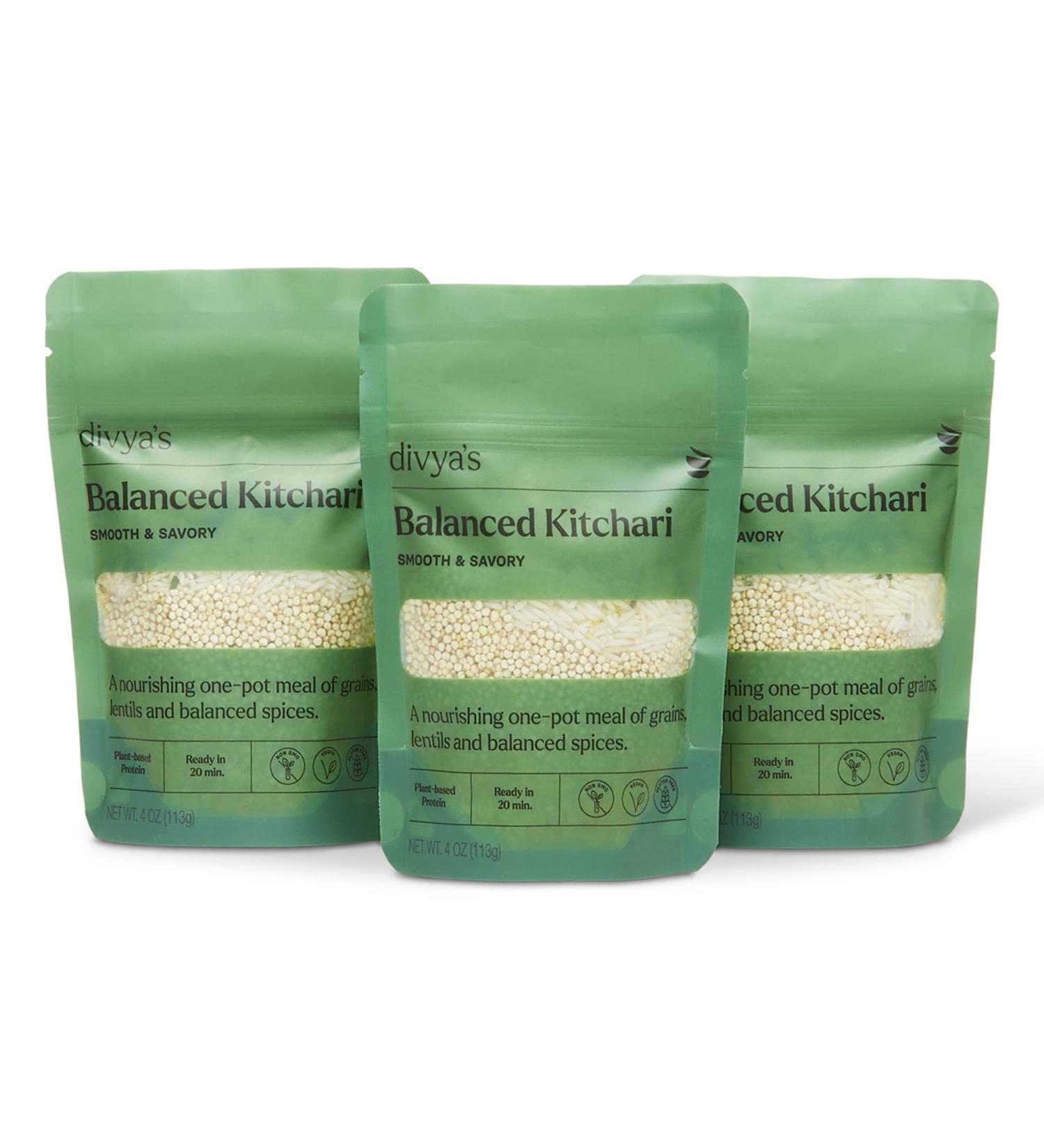 Divya's Balanced Kitchari: Smooth & Savory Ayurvedic Meal - Vegan, Non-GMO, Gluten-Free, Organic 3 Pack - Buy Online on SooperMarket.com