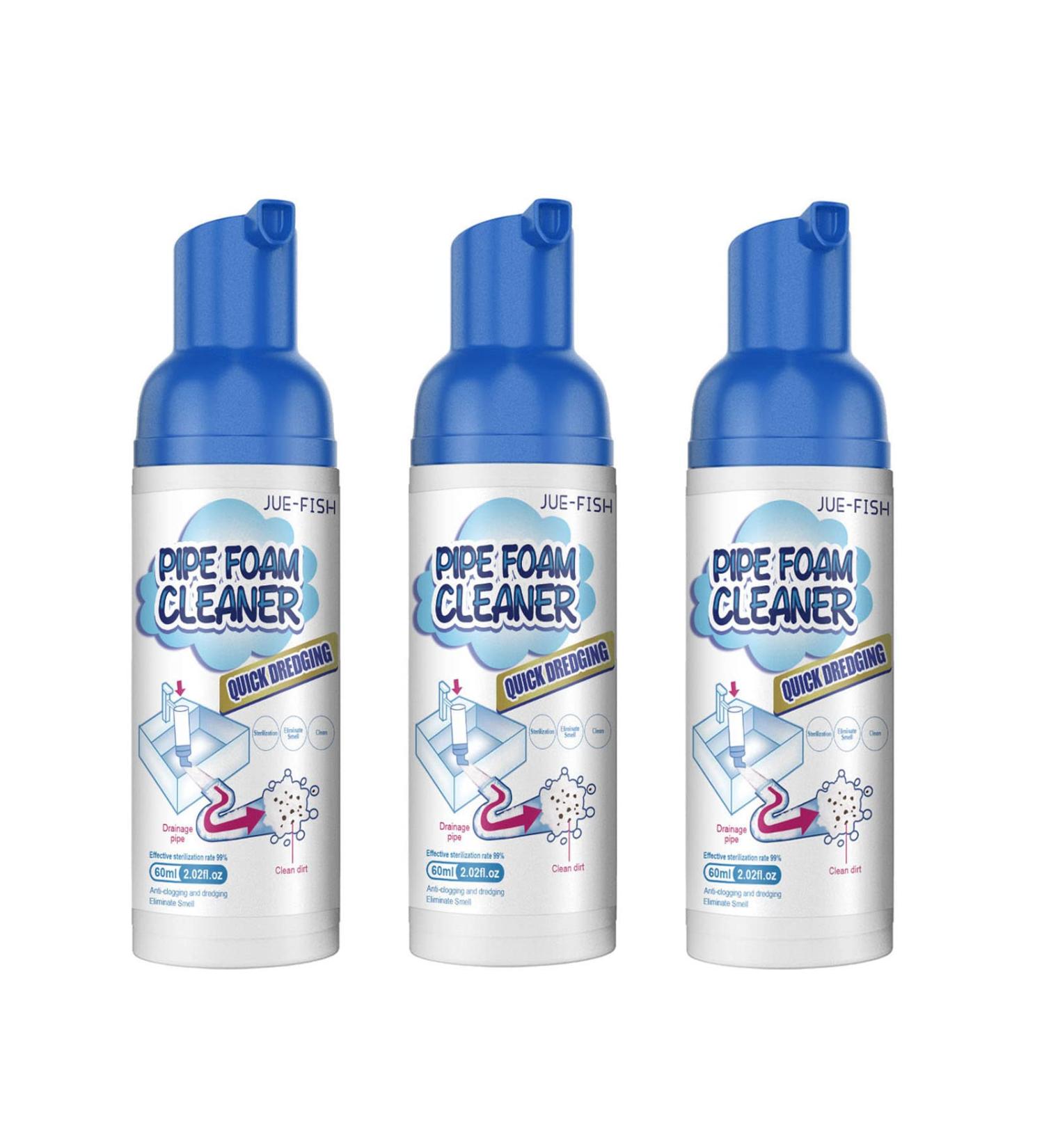 KyneLit Deodorant Foam Cleaner Drain Foam Cleaner - Hair Clog Remover and Deodorizer for Toilets Sinks and Tubs (3 Pcs) - Buy Online on SooperMarket.com