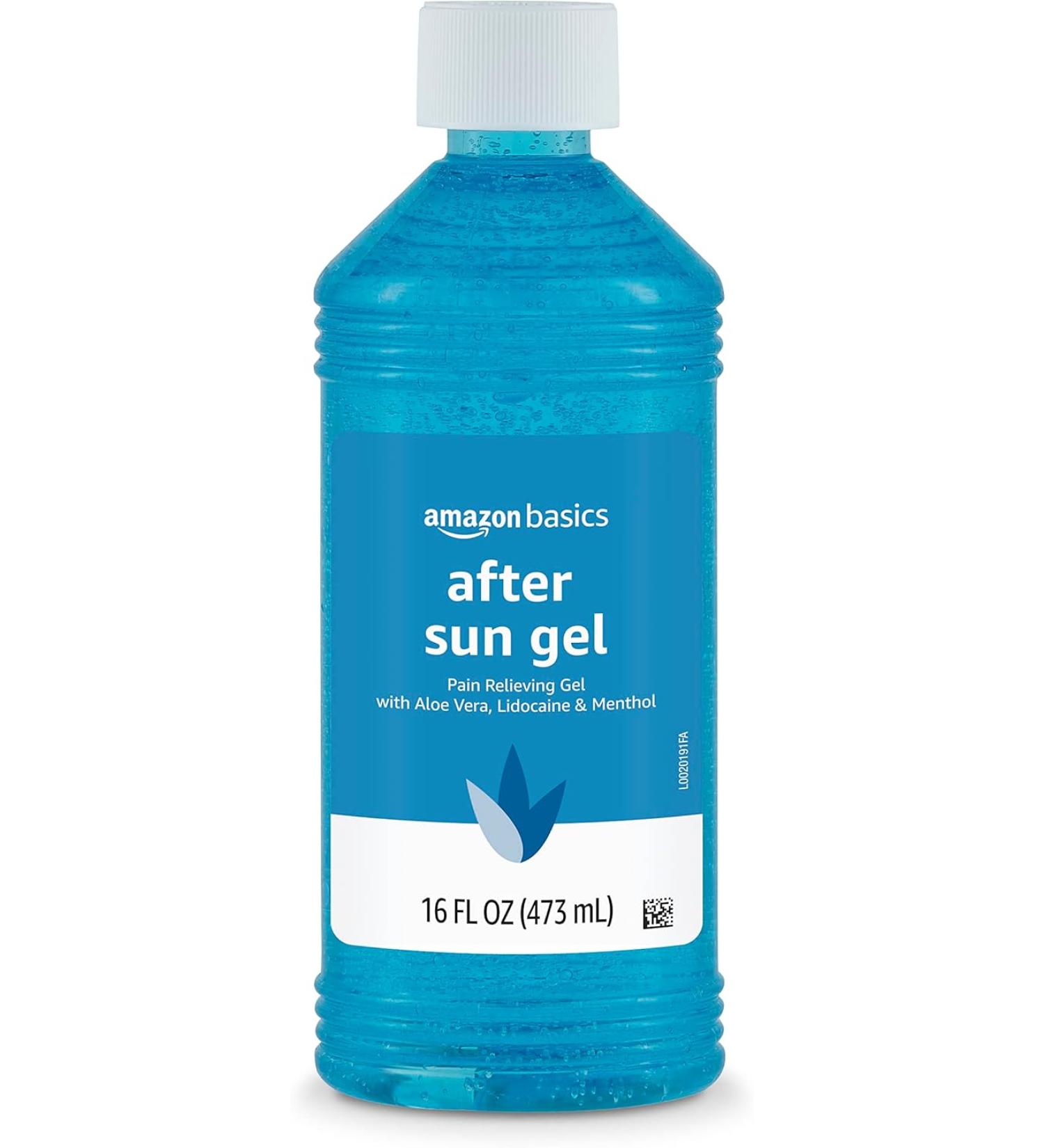 Solimo After Sun Gel with Aloe, Lidocaine & Menthol - 16 Fl Oz | Amazon Brand - Buy Online on SooperMarket.com