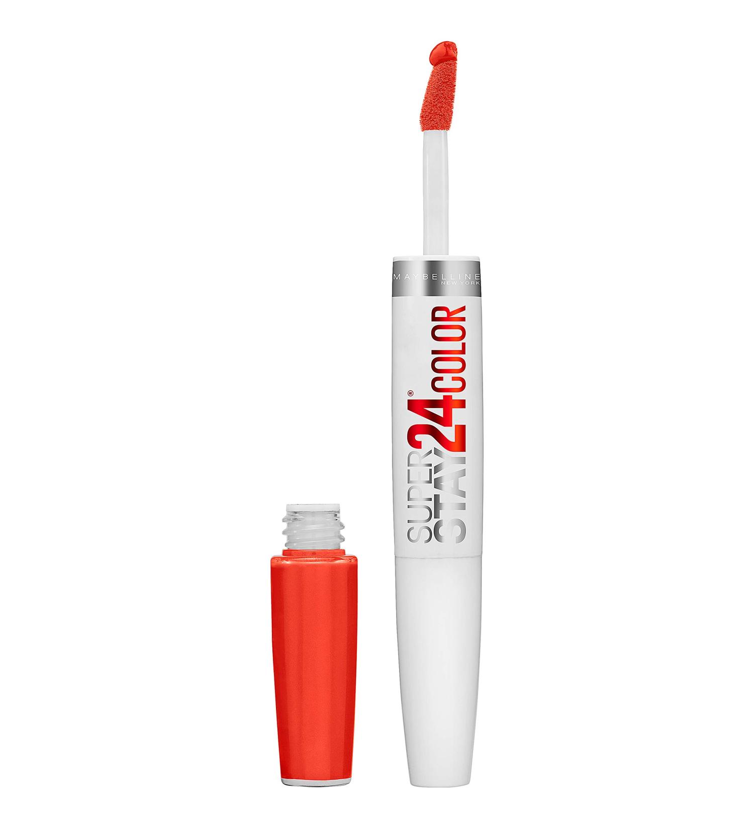 Maybelline Superstay 24 2-Step Lipcolor - Non-Stop Orange 210 - Buy Online on SooperMarket.com