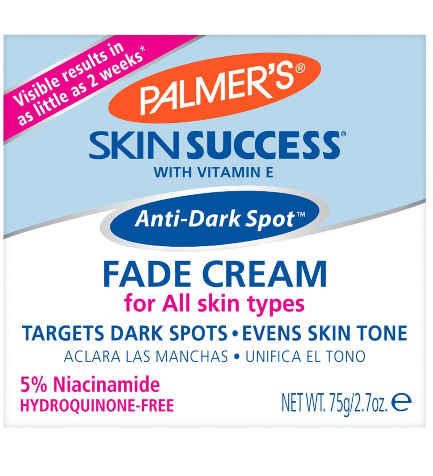 Palmer's Skin Success Fade Cream with Vitamin E - Anti-Dark Spot Treatment 2.7 oz | International Shipping Available - Buy Online on SooperMarket.com