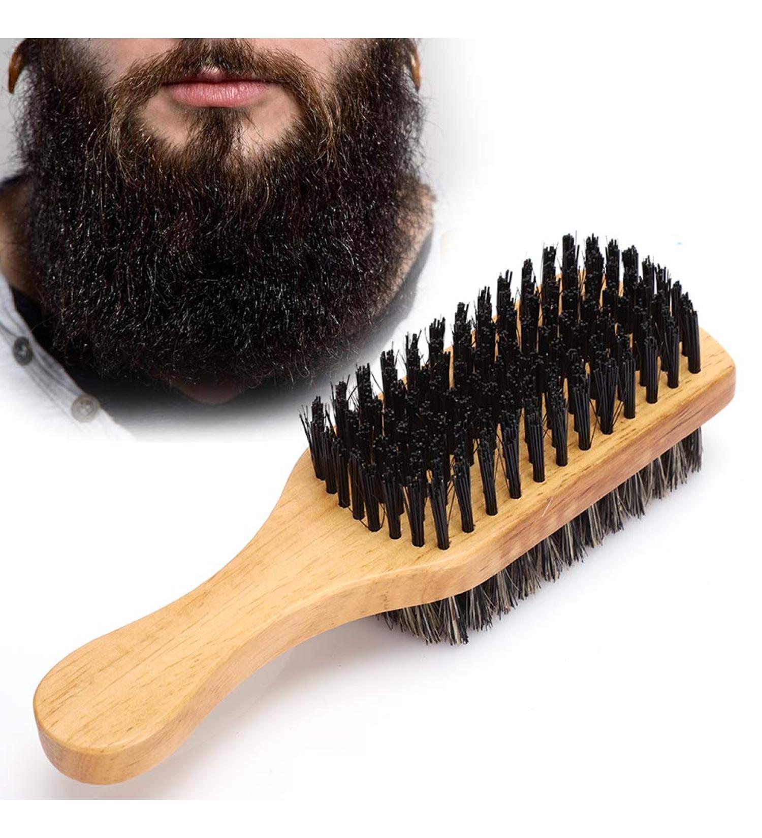 Pocket Beard Brush - Men's Double-Sided Multifunctional Shaving Brush for Perfect Grooming - Buy Online on SooperMarket.com