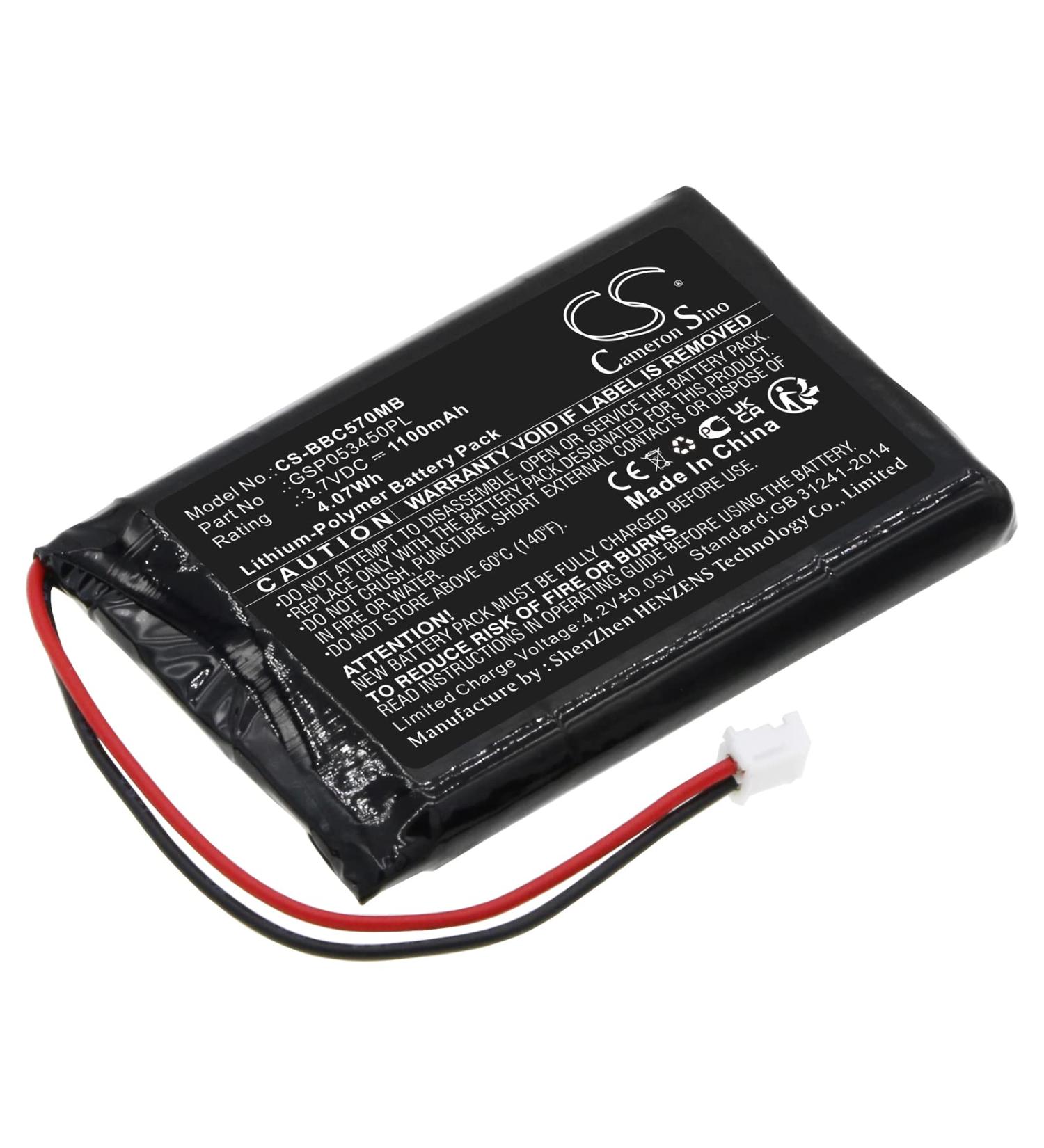 High-Performance 3.7V Replacement Battery for Babyalarm BC-5700D | GSP053450PL 1100mAh Shipping Worldwide - Buy Online on SooperMarket.com