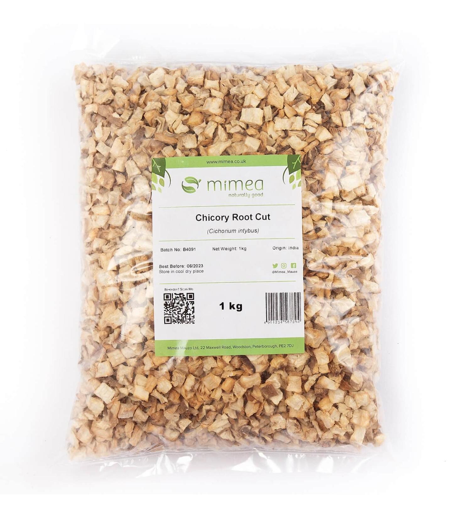 Chicory Root Cut from Mimea - Great as Coffee Substitute 1kg - Buy Online on SooperMarket.com