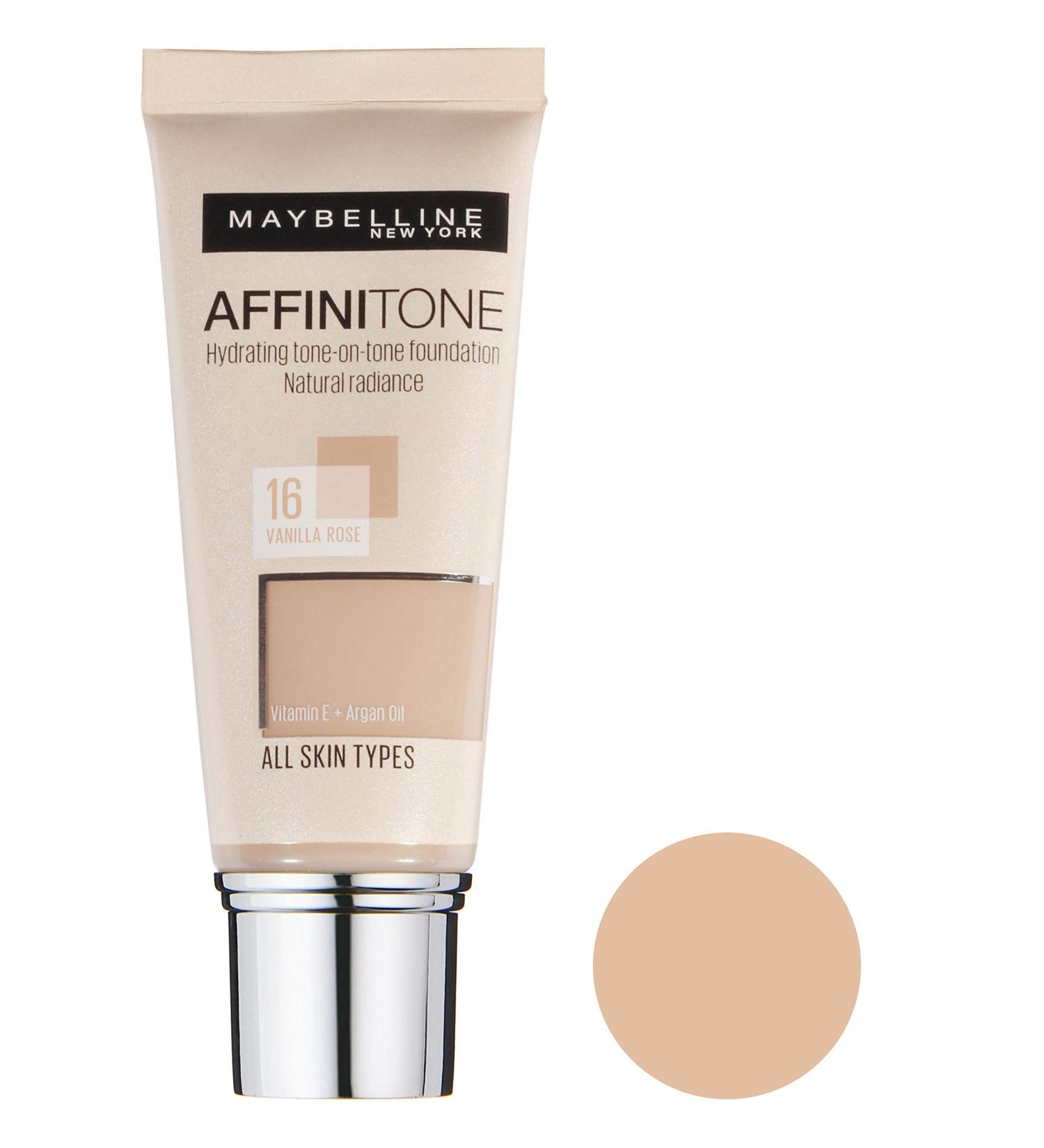 Gemey Maybelline Affinitone Liquid Foundation 16 Pink Vanilla by Maybelline