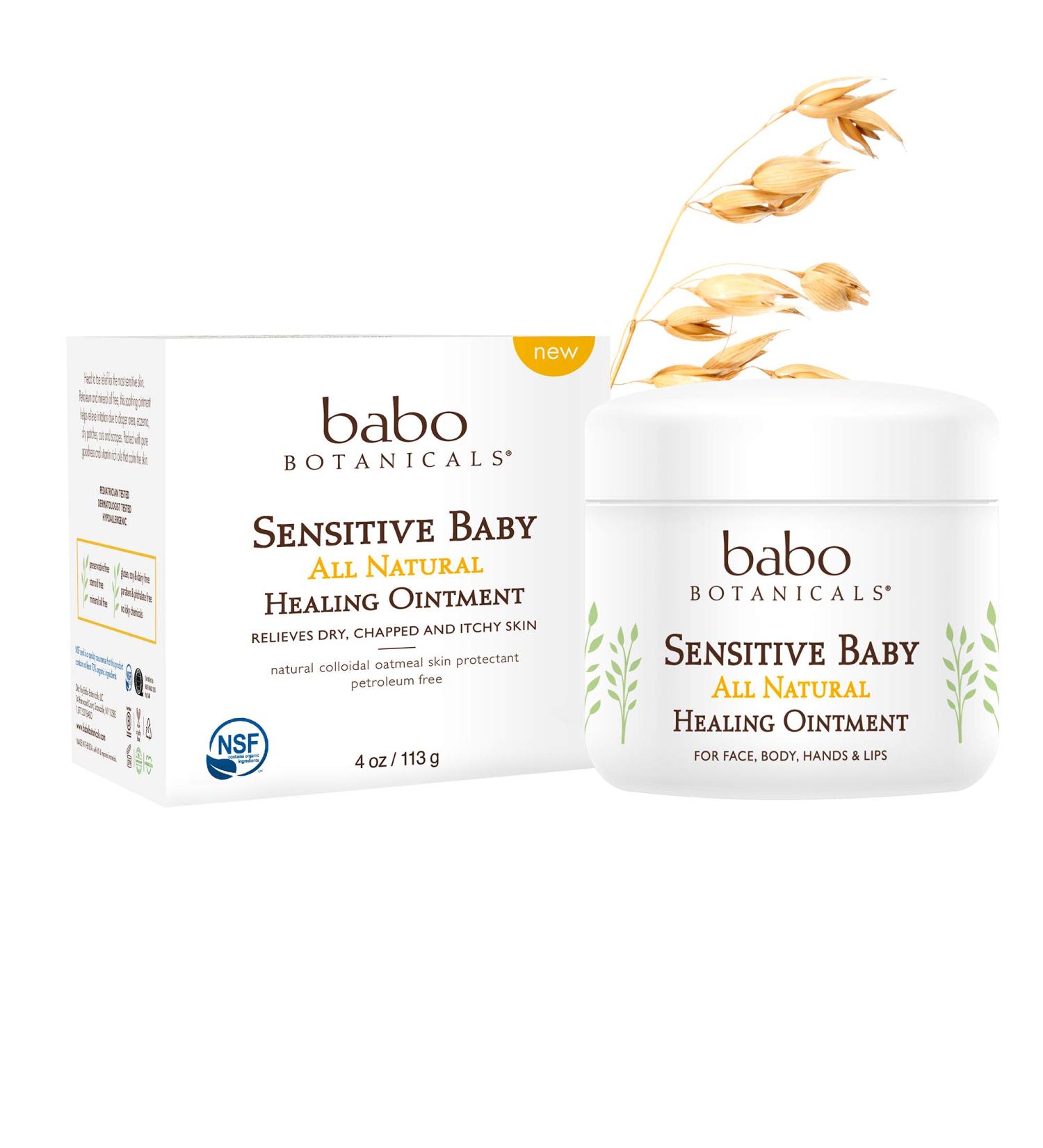 Organic Baby Healing Ointment - Babo Botanicals 4oz with Colloidal Oatmeal - Buy Online on SooperMarket.com