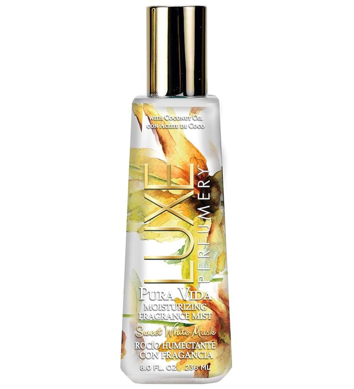 Luxe Perfumery Pura Vida Sweet White Musk Moisturizing Mist 8 Fl. Oz - Hydrating Body Spray - Buy Online on SooperMarket.com