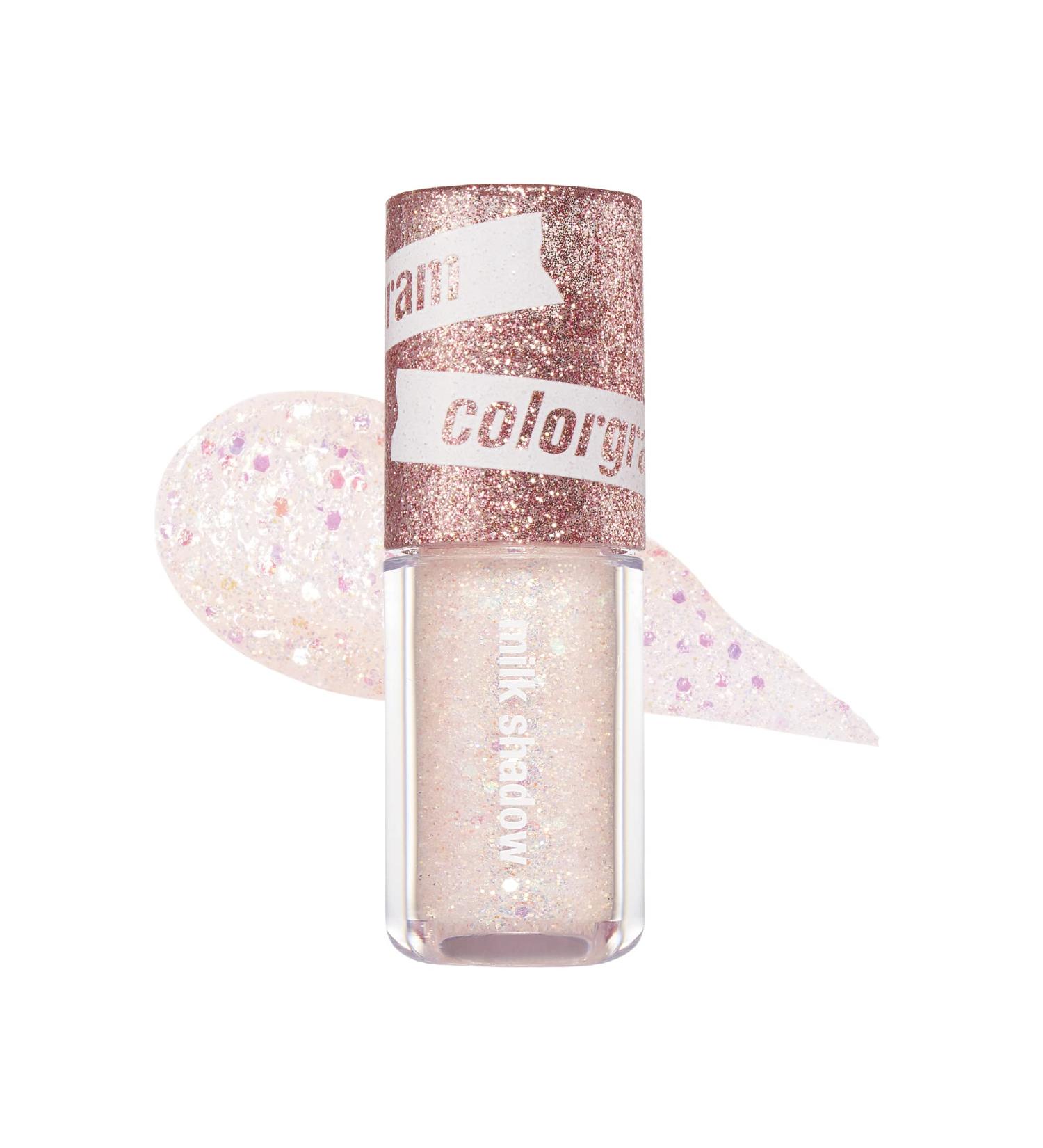 COLORGRAM Milk Bling Shadow - 01 Double Star | Pigmented Liquid Glitter Eyeshadow - Buy Online on SooperMarket.com