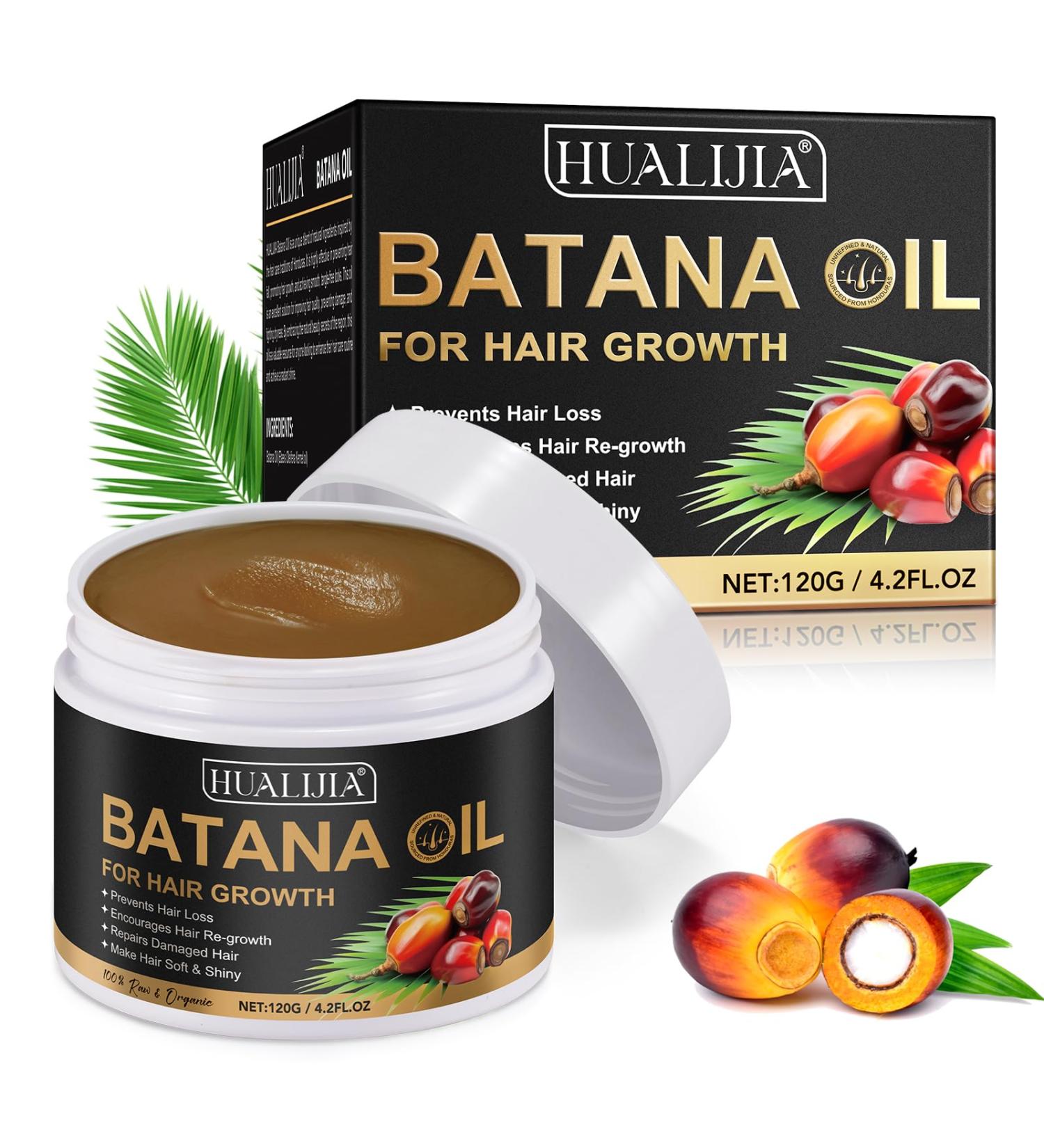 100% Pure Batana Oil for Hair Growth - Dr Sebi Organic Oil from Honduras | Prevent Hair Loss & Promote Thickness for Men & Women - 4.2 oz - Buy Online on SooperMarket.com