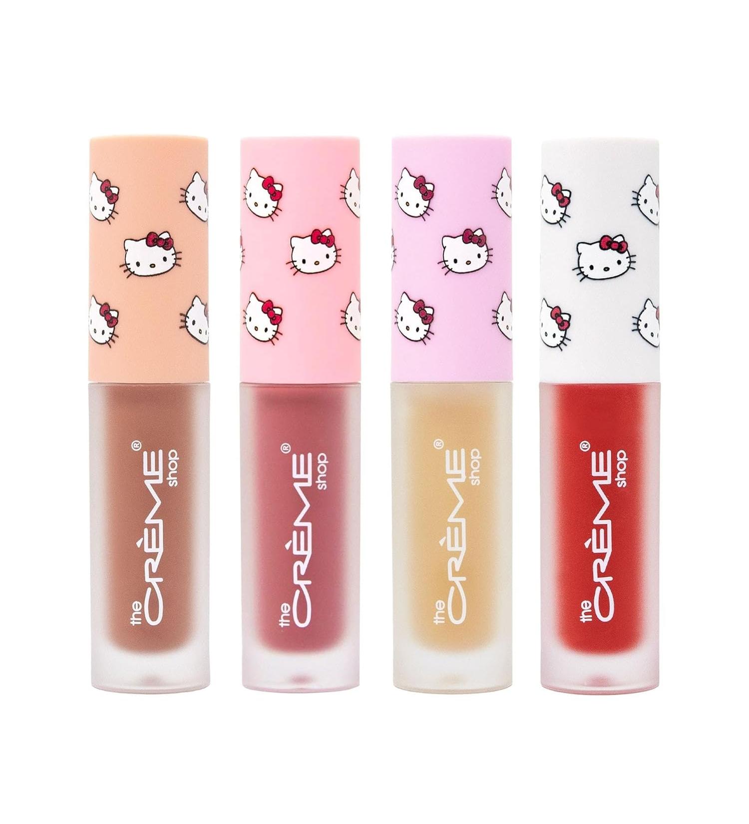 Hello Kitty Lip Oil Set - Ultimate Kawaii Kiss Elixir | Hydrating & Nourishing | The Cr me Shop x Sanrio - Set of 4 - Buy Online on SooperMarket.com