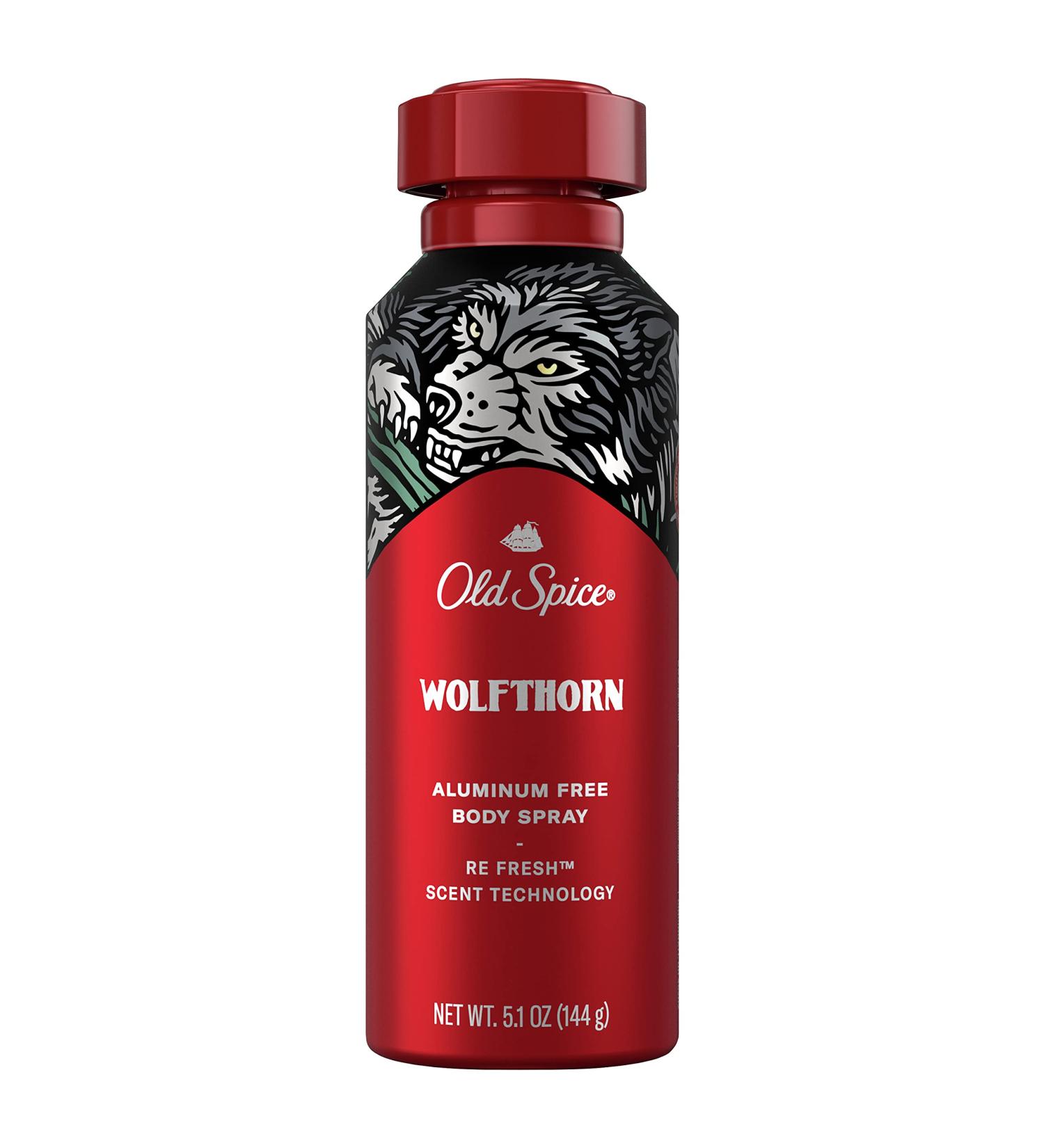 Old Spice Aluminum Free Body Spray for Men - Wolfthorn 5.1 Oz | Shop Internationally - Buy Online on SooperMarket.com
