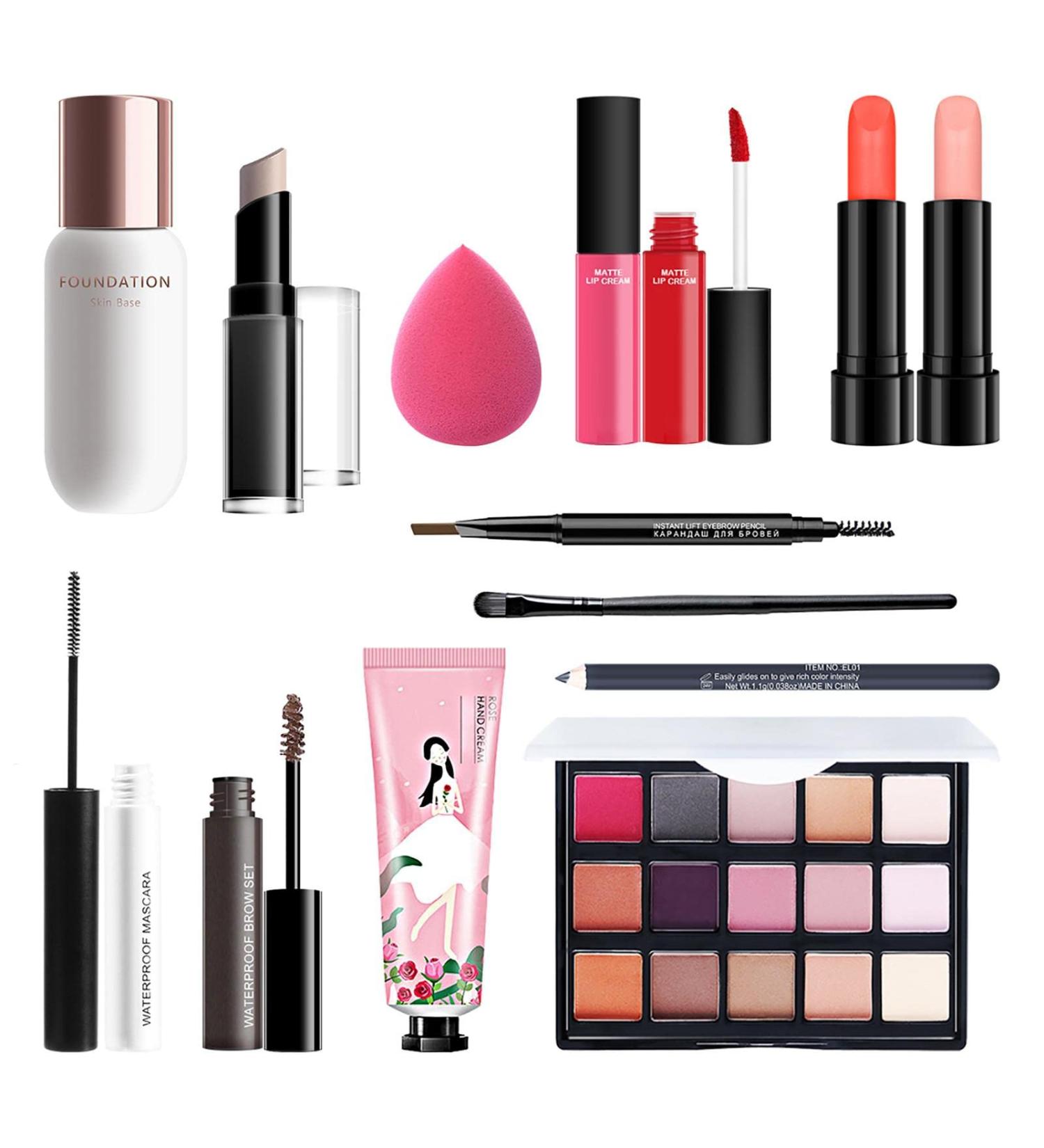 Fowybe 14-Part Make-Up Kit | Multi-Purpose Palette for Teens | Eyeshadow Lip Gloss Powder Concealer & More Perfect Make-Up Set for All Occasions - Buy Online on SooperMarket.com