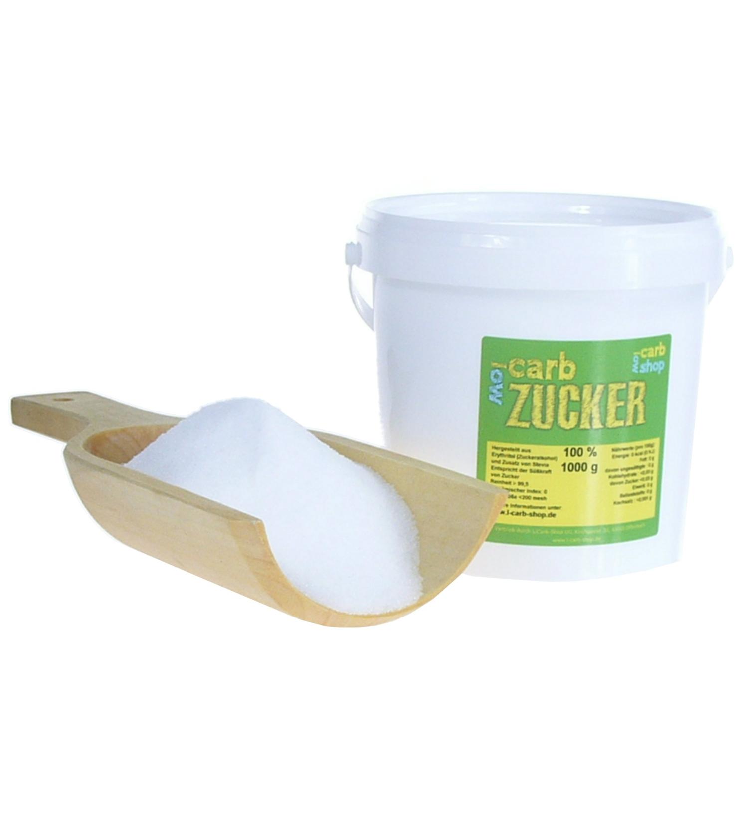 -Carb Sugar 100% Erythritol + Stevia (1 kg)