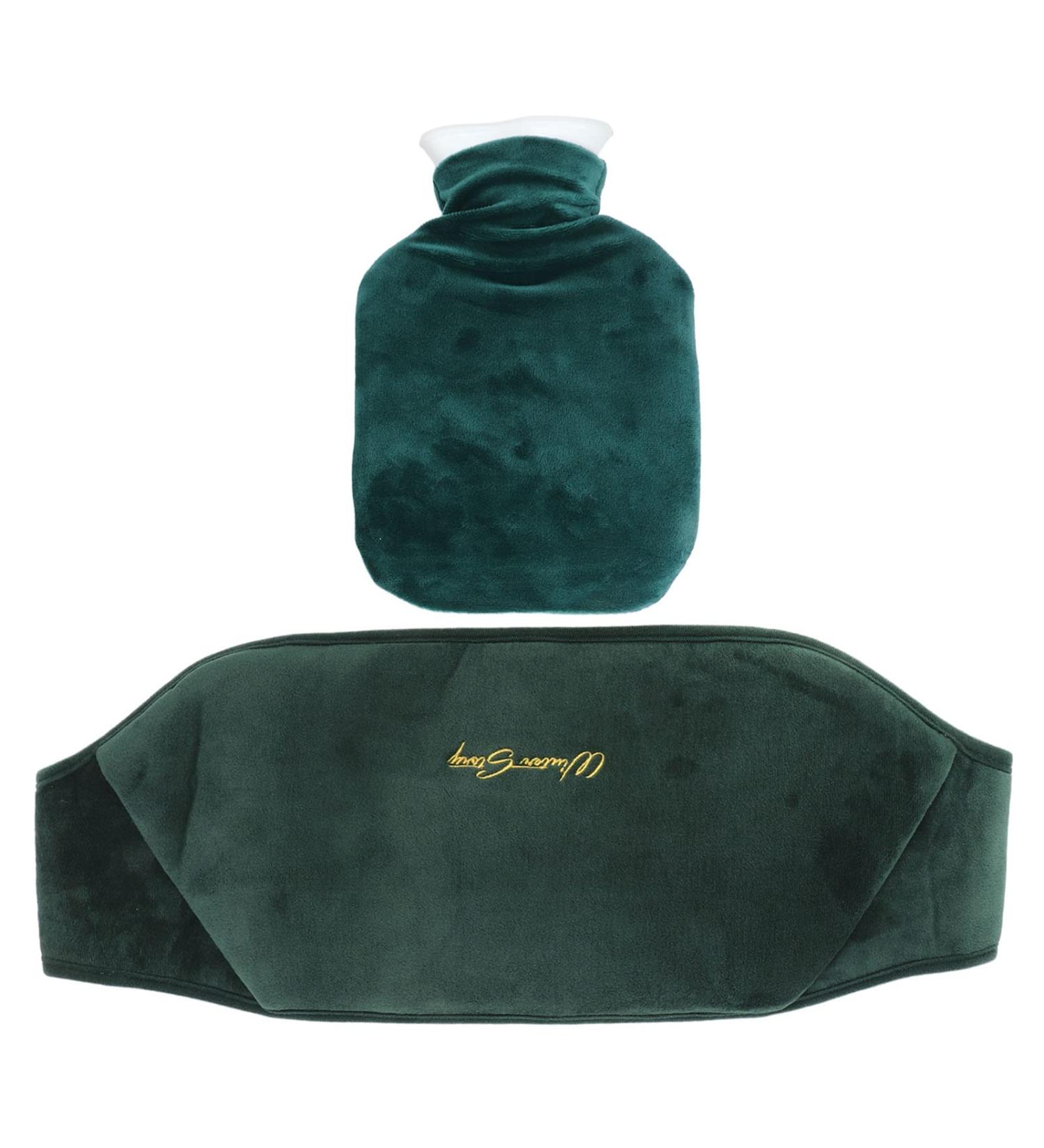 Hot Water Bottle with Plush Cover | 1L Removable Hot Water Bag for Hand & Waist Warmer - Ideal for Comfort & Relief - Buy Online on SooperMarket.com