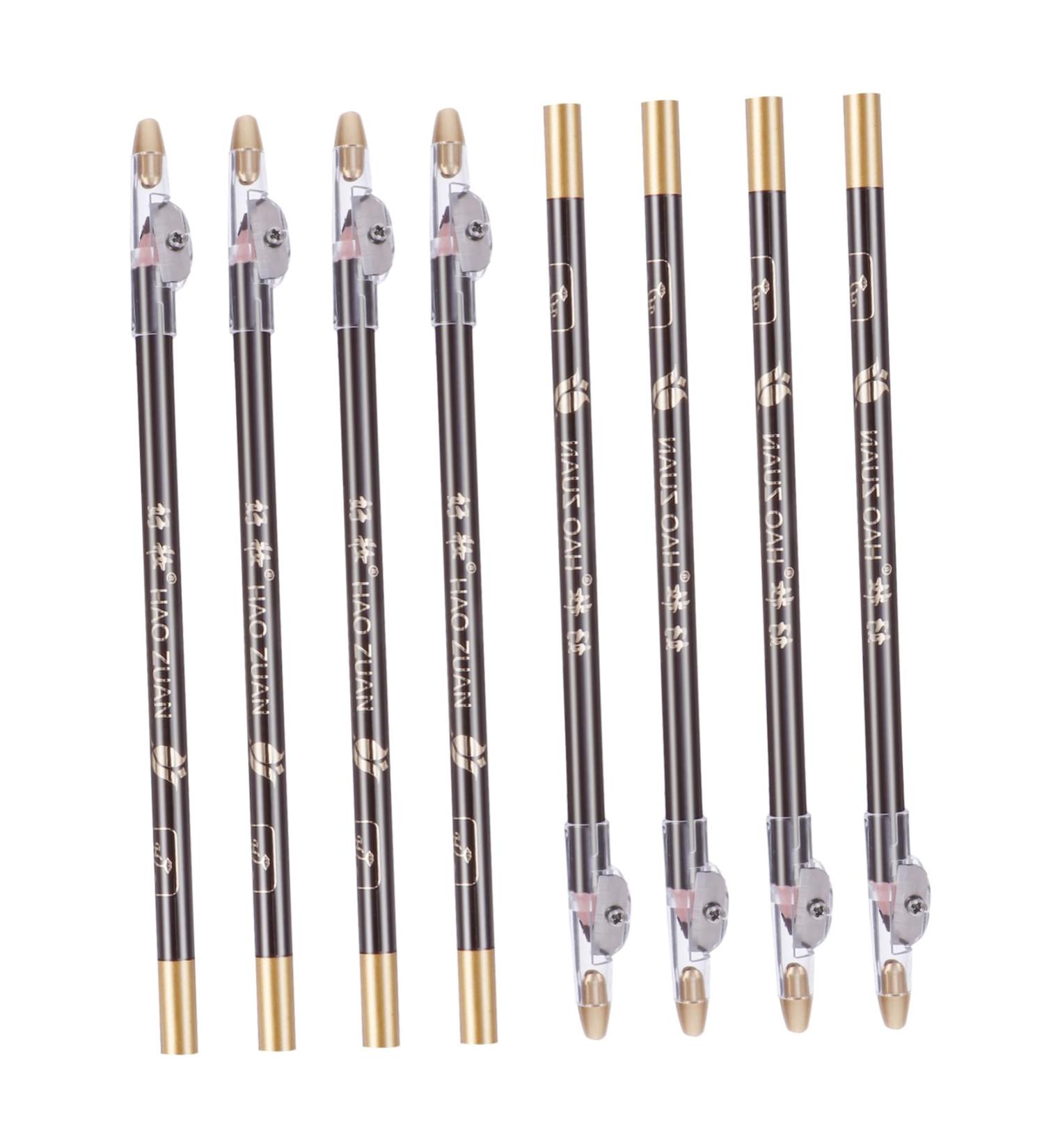 TOVINANNA 8pcs Pencil Sharpener Eyebrow Pencil Waterproof Eyebrow Pen Pencils Miss Wooden Small Tools Coffee 1 count (Pack of 1) Coffee - Buy Online on SooperMarket.com