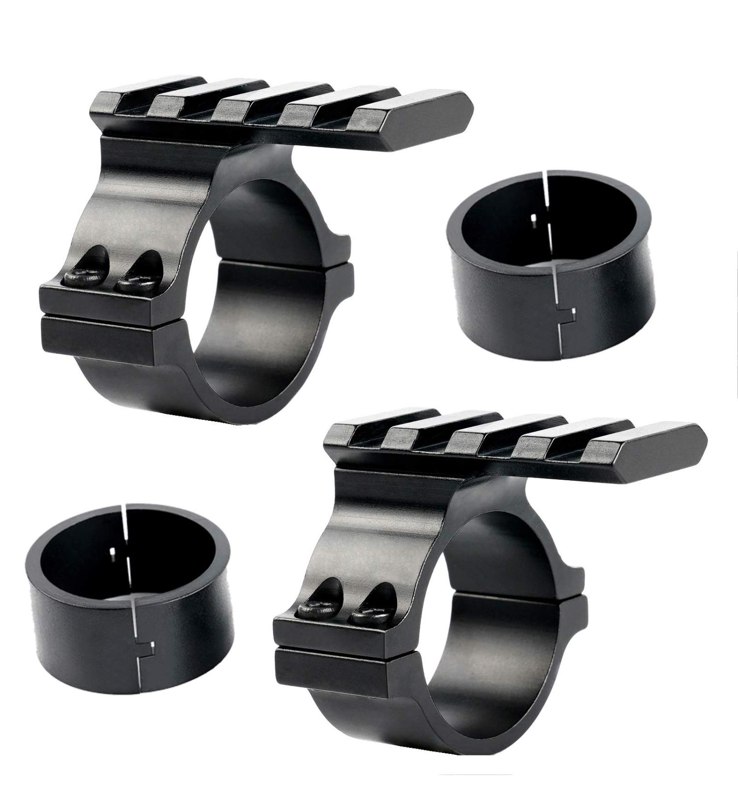 IORMAN 2 Pcs Rifle Scope Mounts - 30mm 25.4mm 1 Inch Tactical Light Flashlight Adaptor for Picatinny Weaver Rail - Buy Online on SooperMarket.com