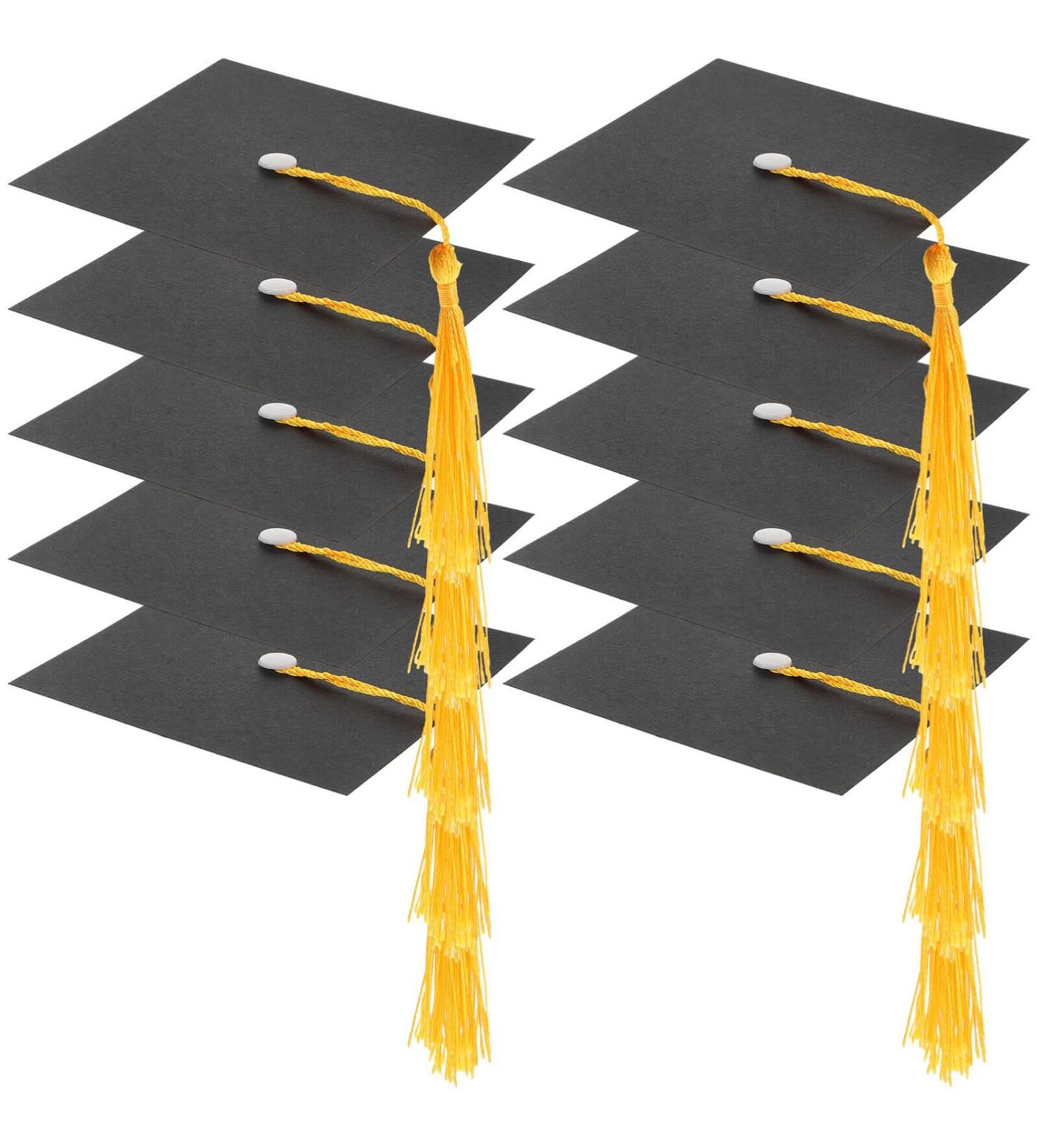 Alipis Graduation Cupcake Toppers 2024 Graduation Cap Cake Topper Class of 2024 Grad Cap Cupcake Pick Congrat Centerpiece Stick for 2024 Graduation Party Cake Decoration Black 30pcs - Buy Online on SooperMarket.com