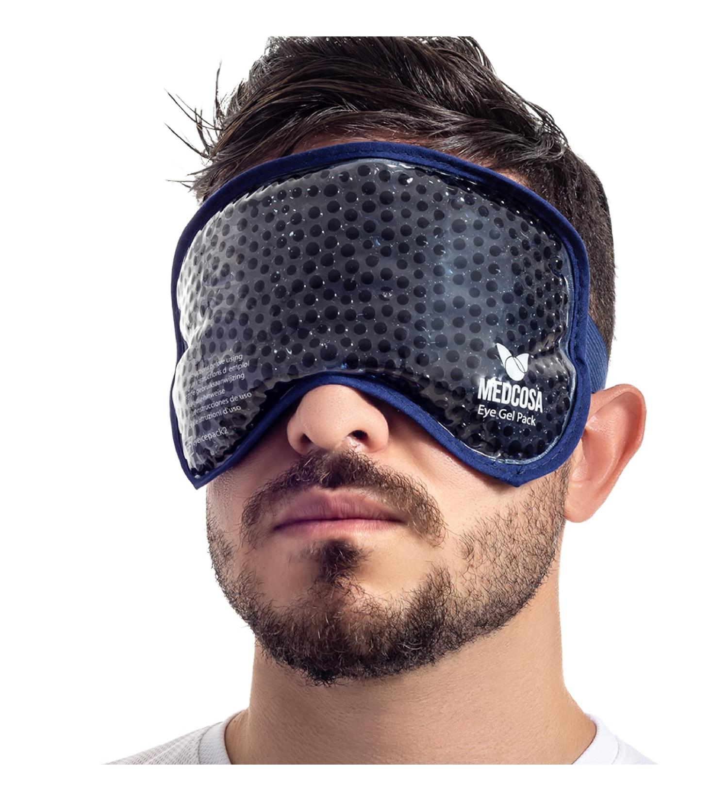 Medcosa Eye Ice Pack - Cooling Gel Mask for Tired Eyes, Pain Relief, Migraines, Puffy Eyes - Aid for Better Sleep - Buy Online on SooperMarket.com