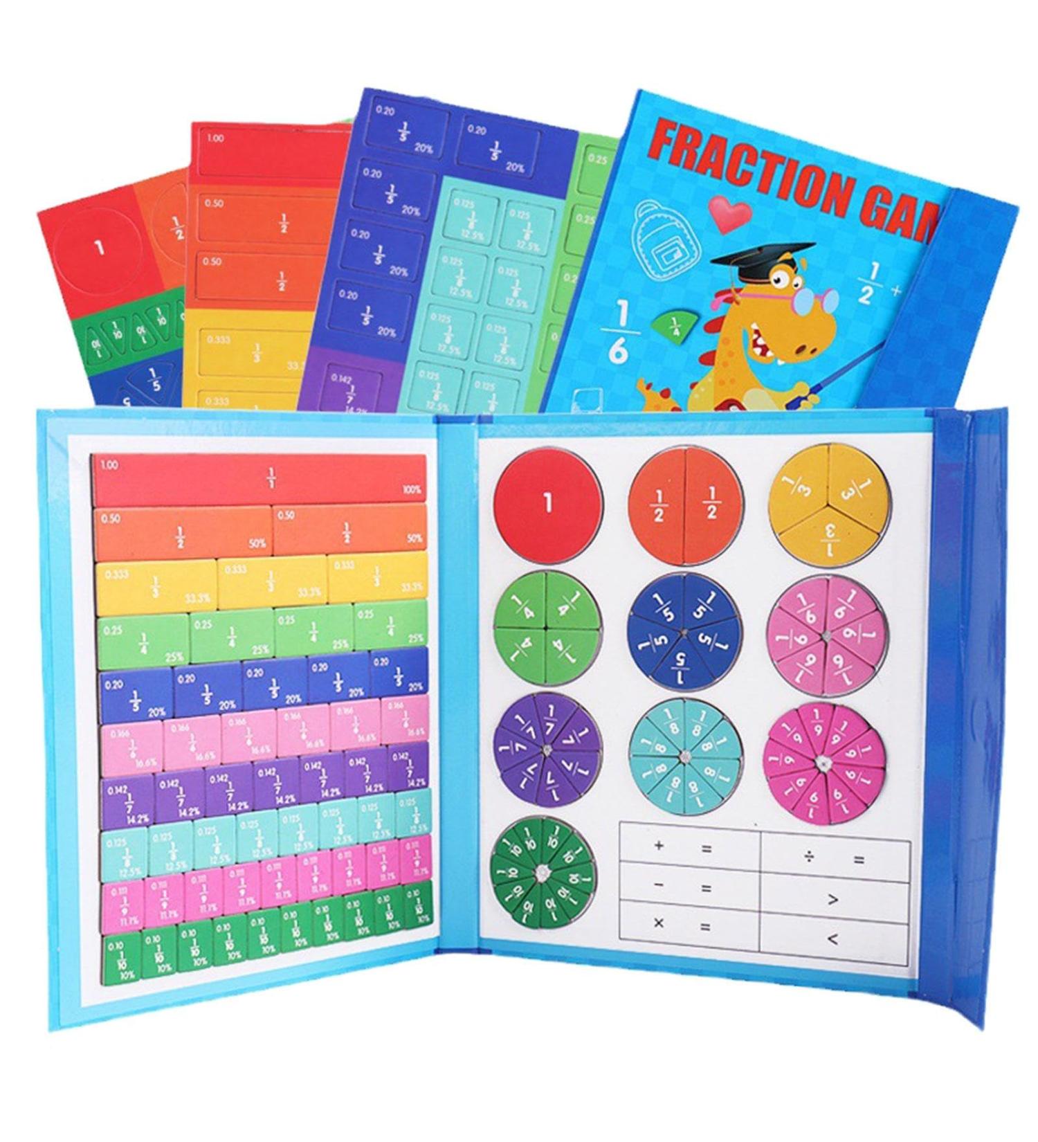 Buy Fractional Calculation Material Magnets | Montessori Magnetic Fraction Puzzle for Kids | Educational Math Learning Aids - Buy Online on SooperMarket.com