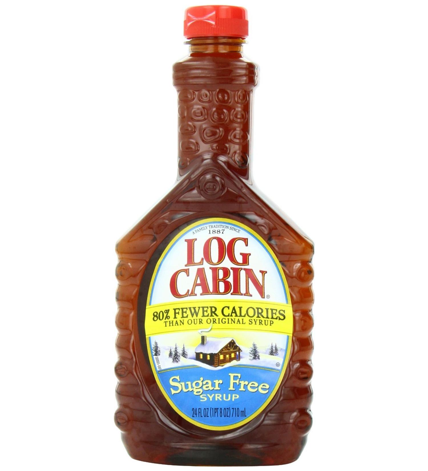Log Cabin Sugar Free Syrup 24 oz Bottles (2 Pack)
